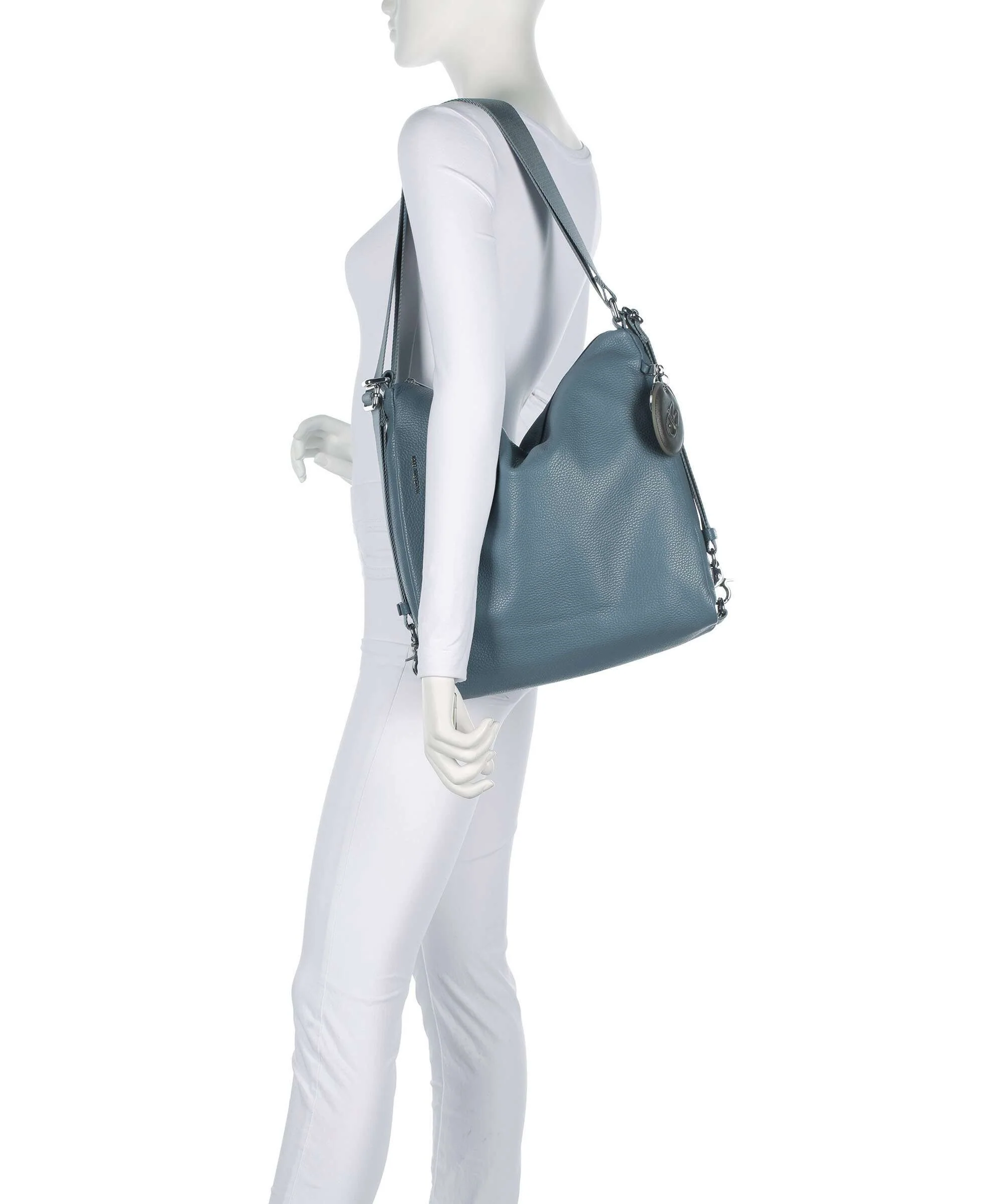 Mandarina Duck Mellow Leather Rugzak-tas iron - Image 3
