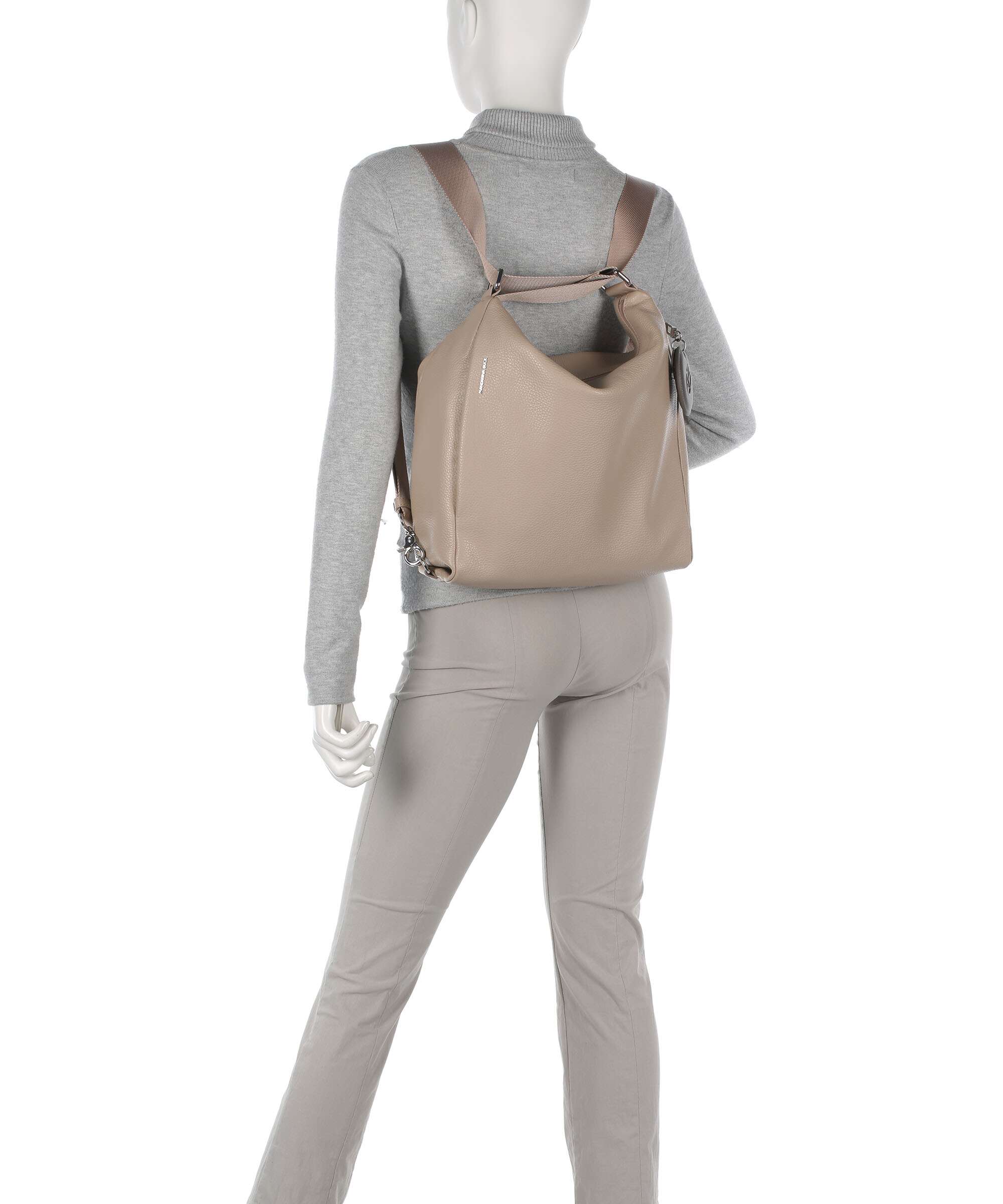 Mandarina Duck Mellow Leather Rugzak-tas warm taupe - Image 4