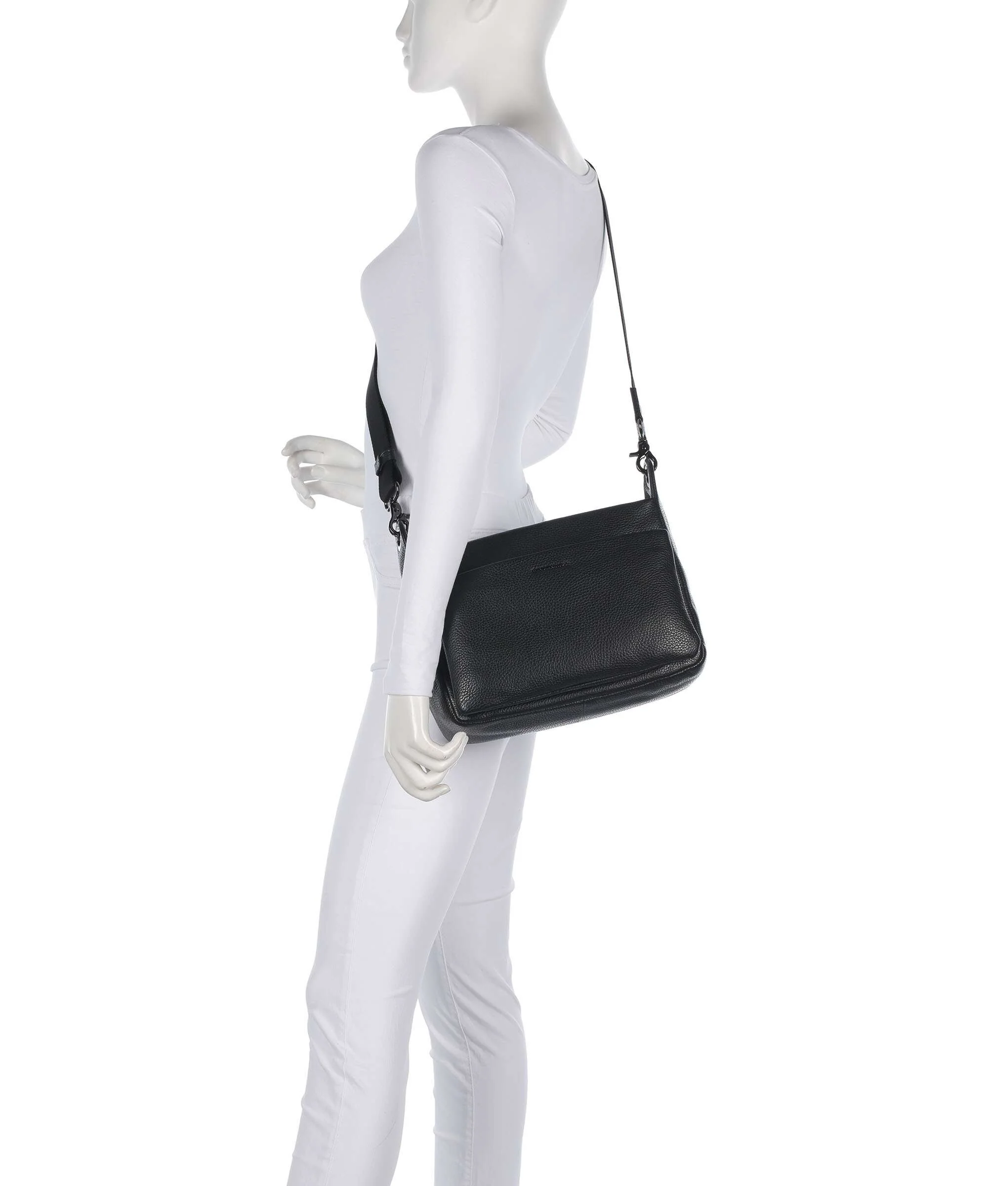 Mandarina Duck Mellow Leather Schoudertas nero - Image 3