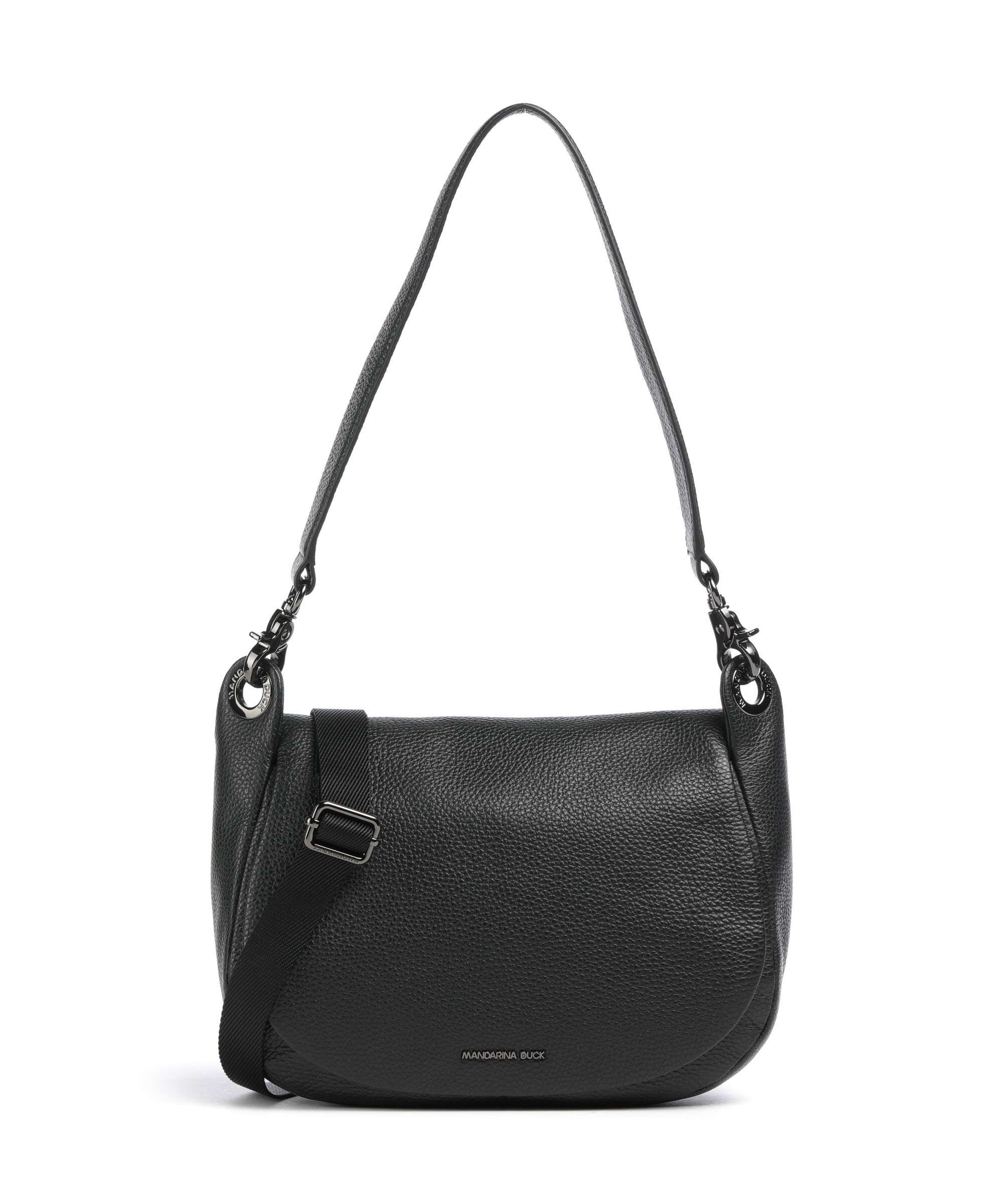 Mandarina Duck Mellow Leather Schoudertas nero