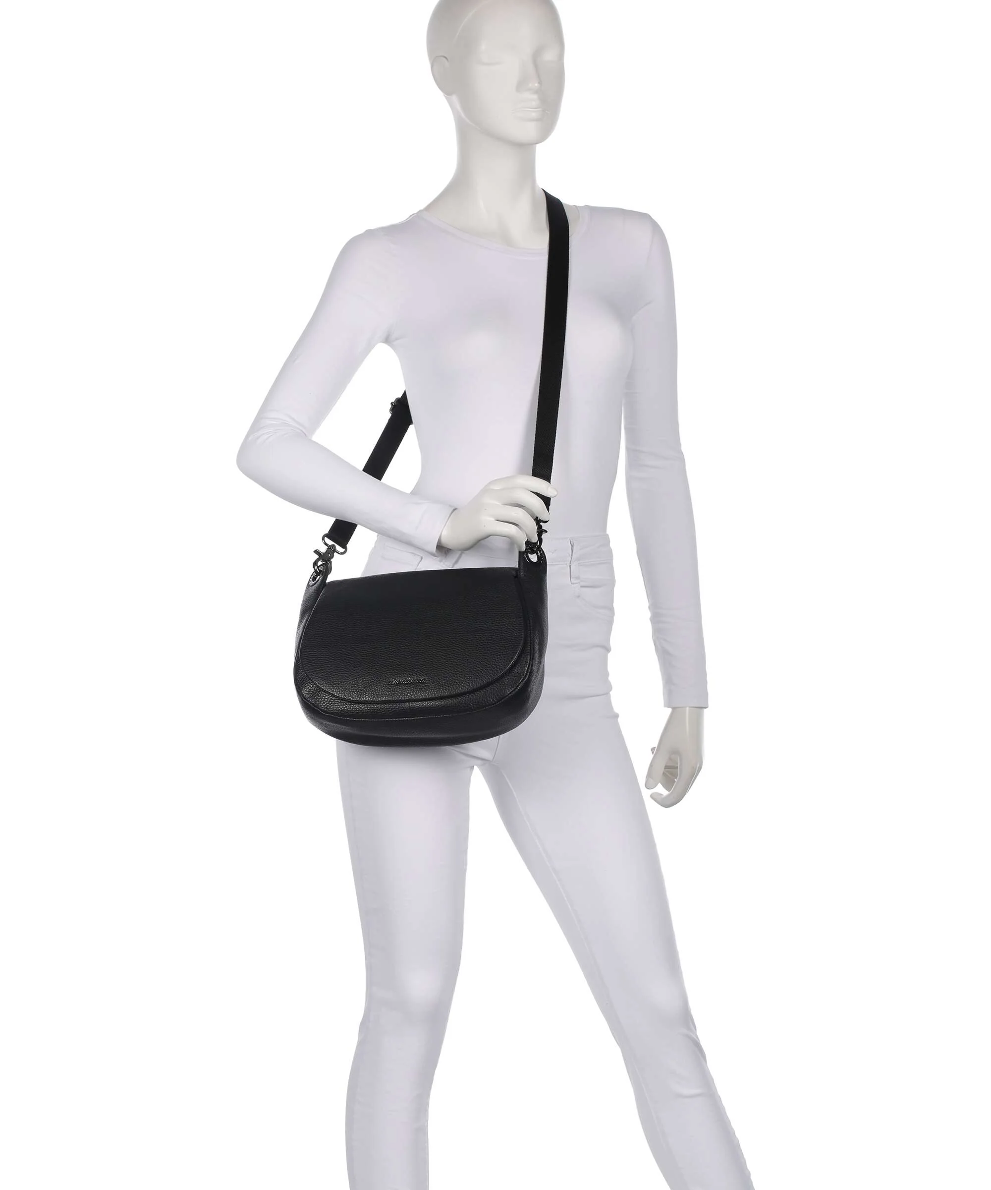 Mandarina Duck Mellow Leather Schoudertas nero - Image 4