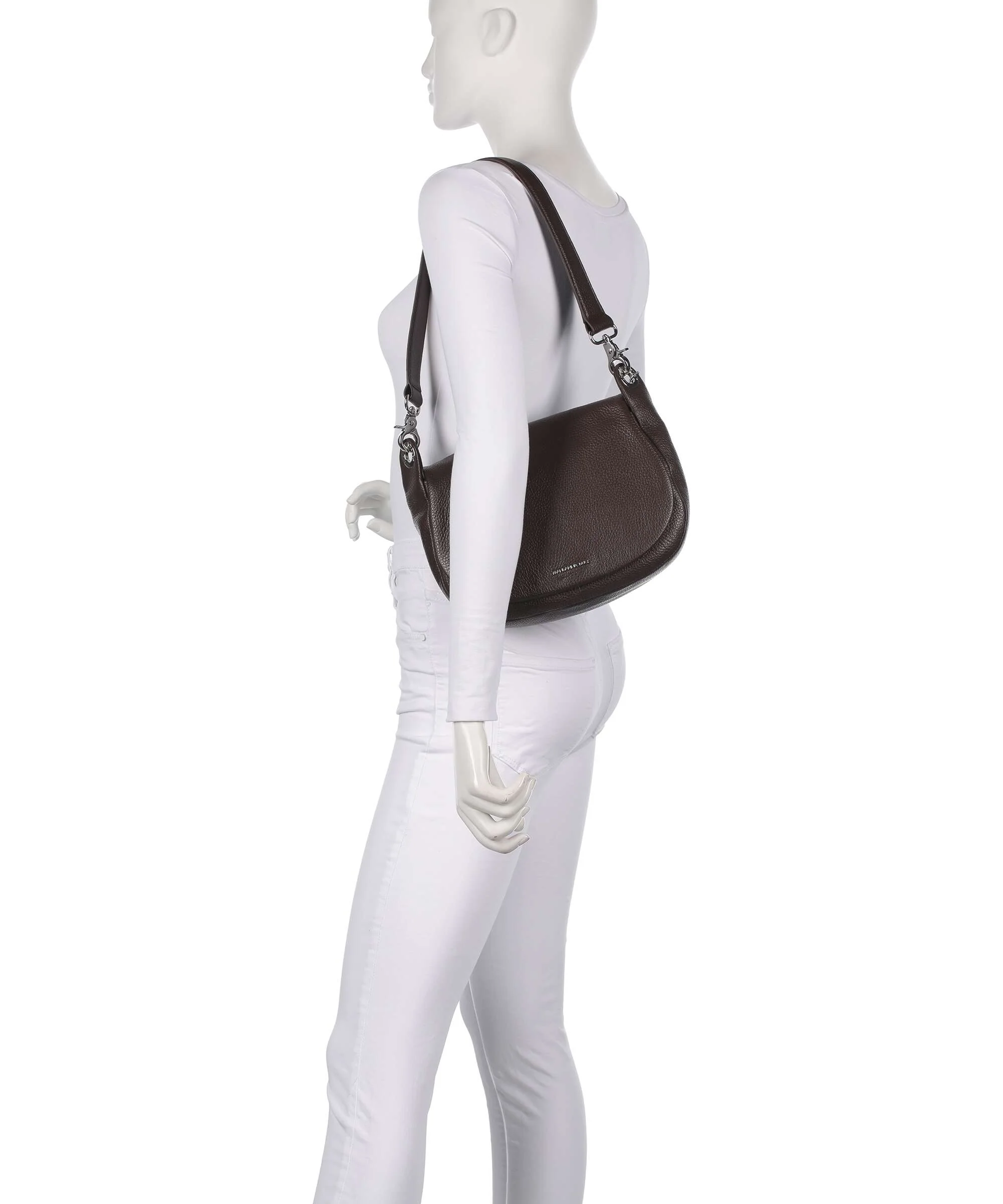 Mandarina Duck Mellow Leather Schoudertas espresso - Image 3