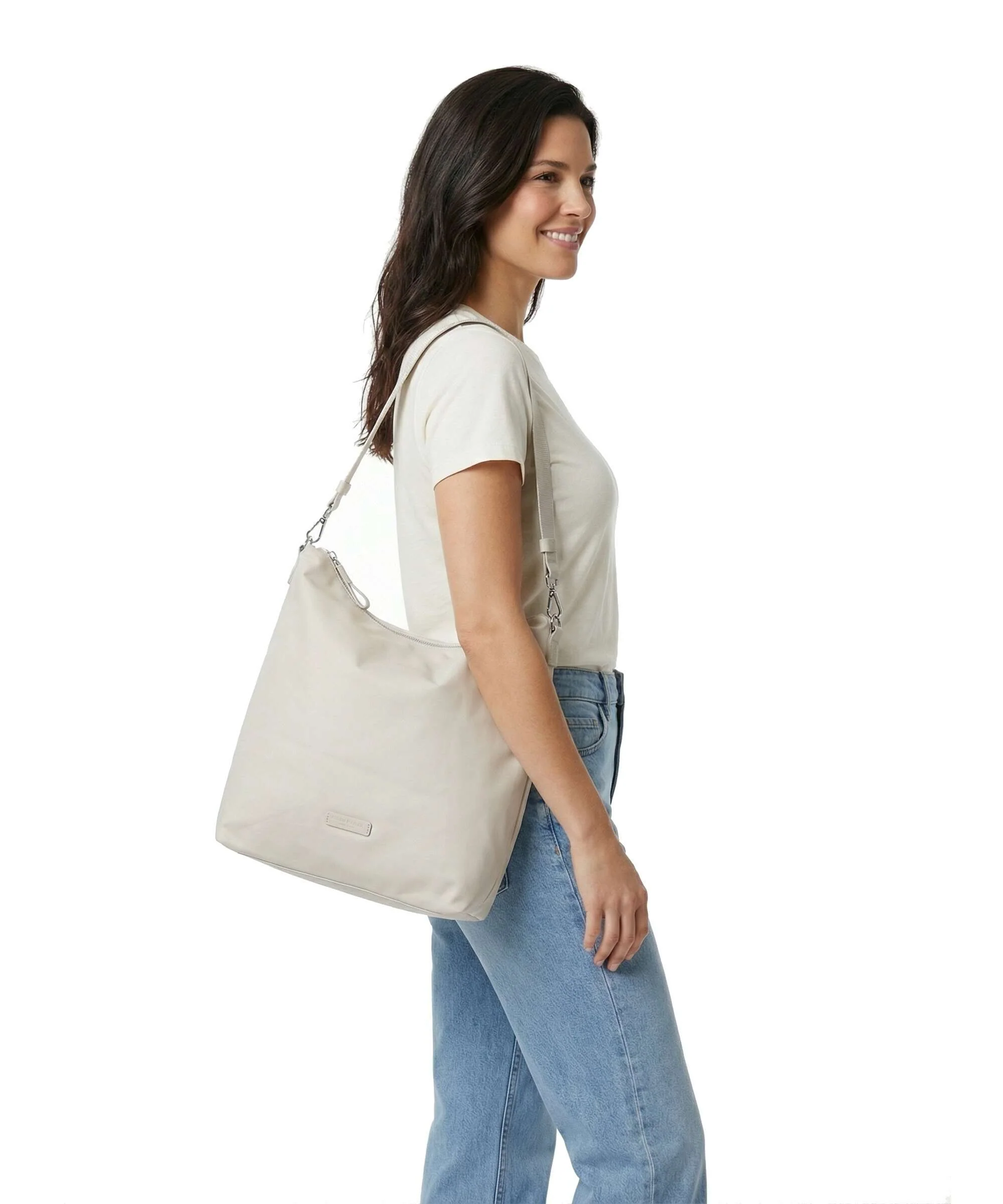 Marc O'Polo Amelie M Hobo tas grey silk - Image 3