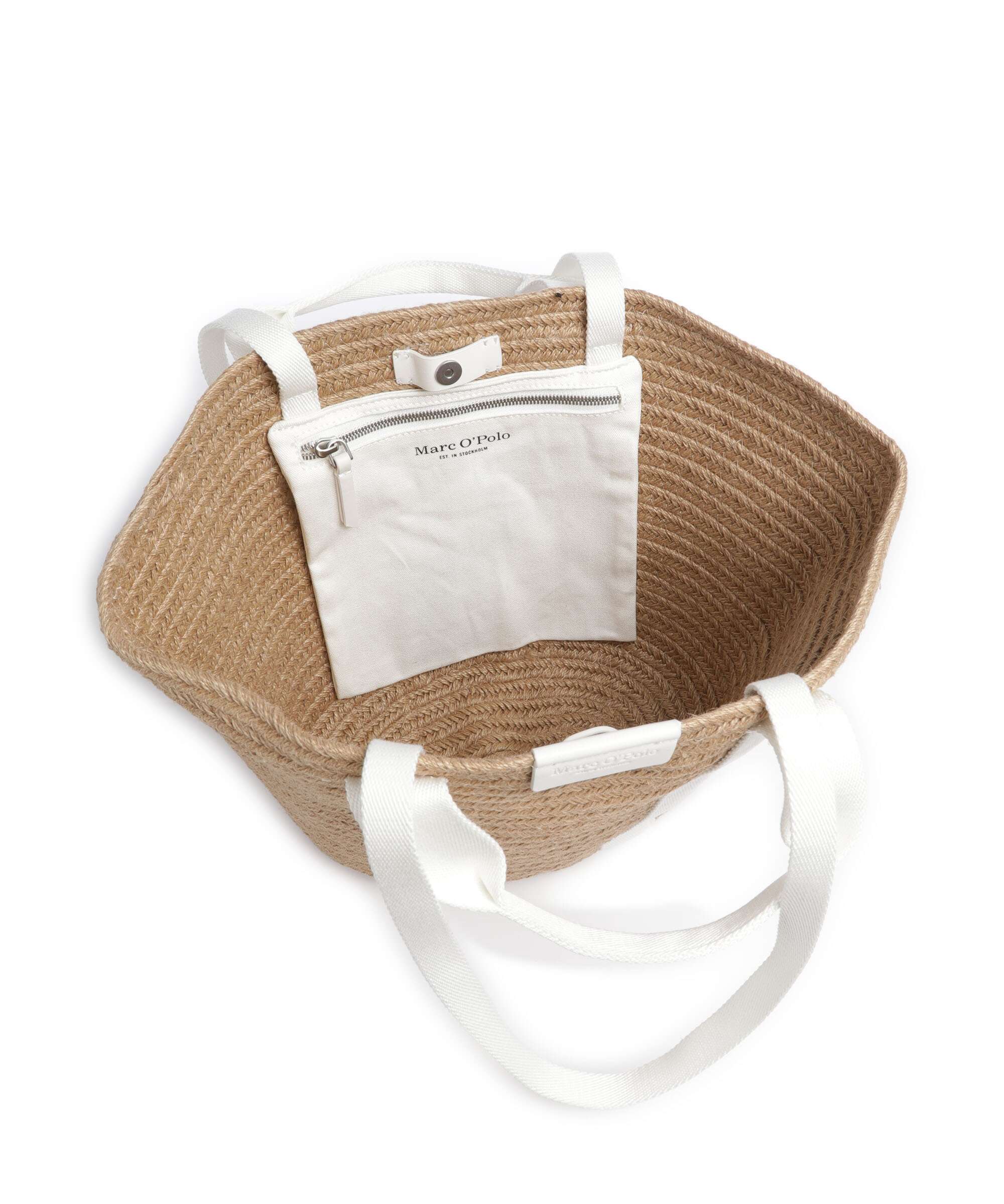 Marc O'Polo Marte Boodschappentas white cotton - Image 6