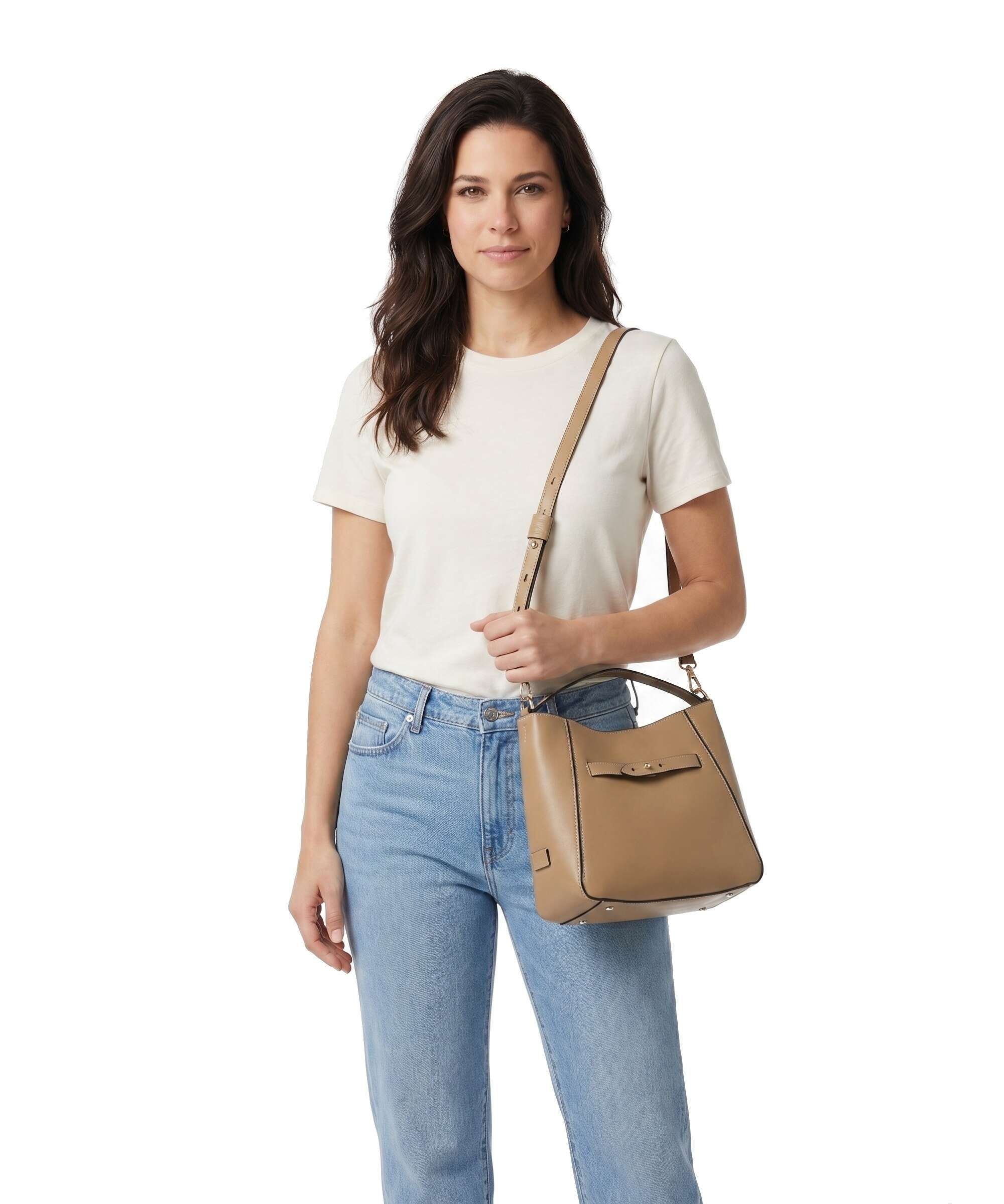 Marc O'Polo Tilda M Crossbody tas warm taupe - Image 3