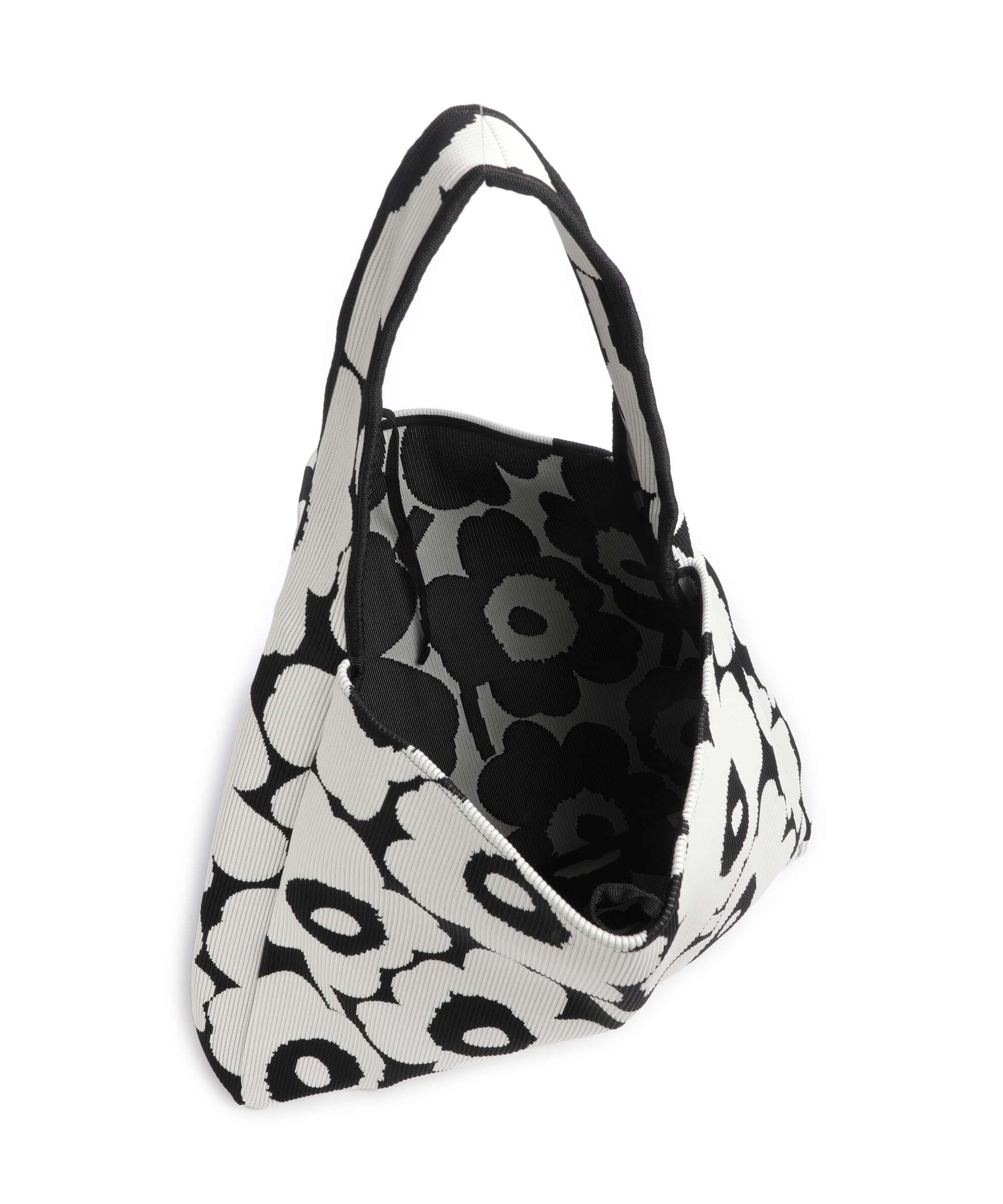 Marimekko Knitted Unikko Hobo tas black/offwhite - Image 5