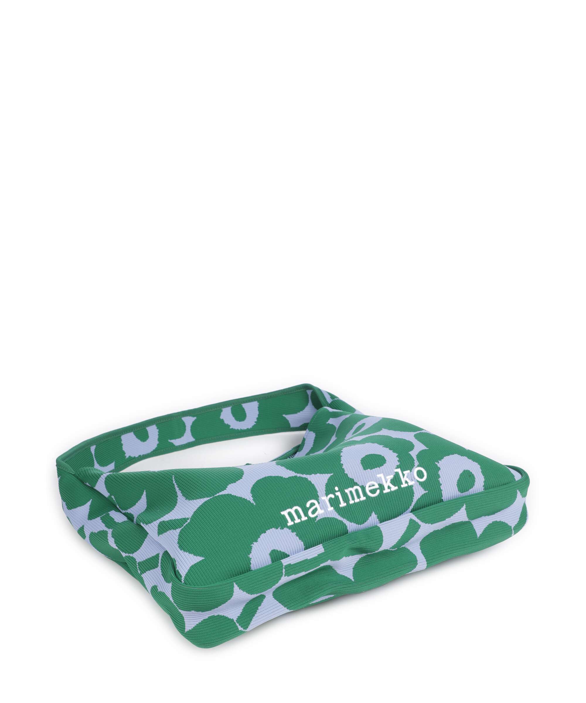 Marimekko Knitted Unikko Hobo tas dark green/blue - Image 4