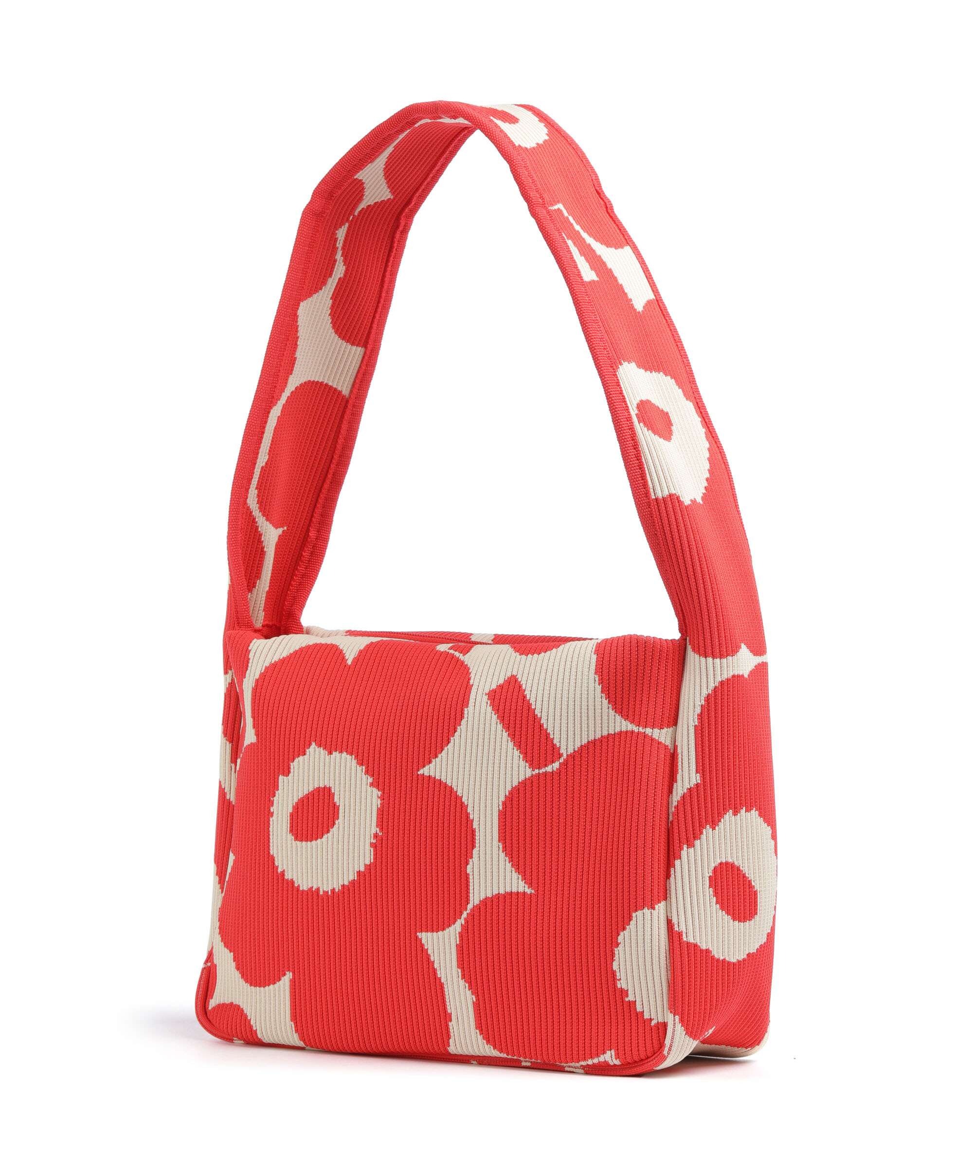 Marimekko Knitted Unikko Schoudertas pink/beige - Image 2