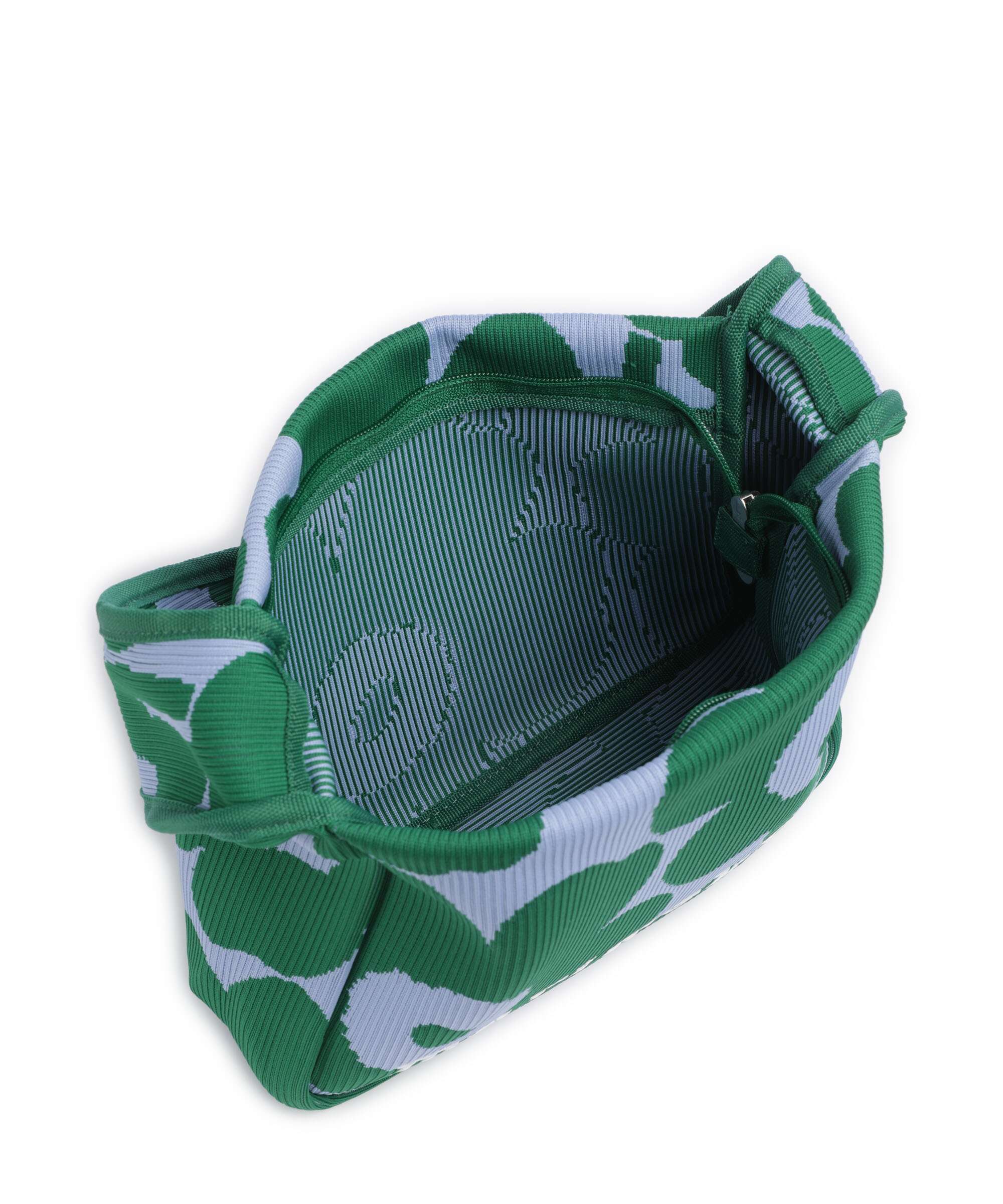 Marimekko Knitted Unikko Schoudertas dark green/blue - Image 5