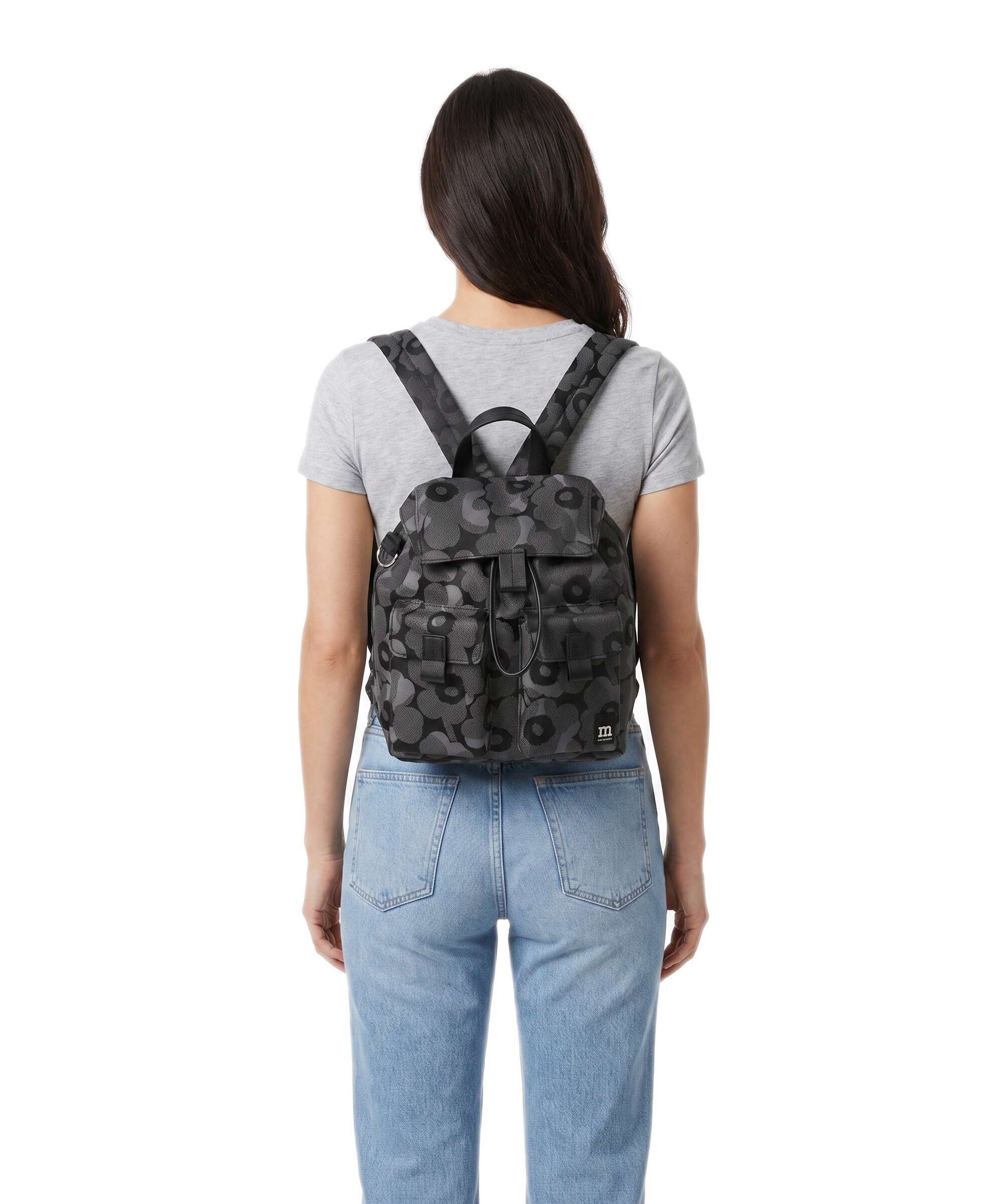 Marimekko Wear All Day M Unikko Rugzak grey/dark grey - Image 3