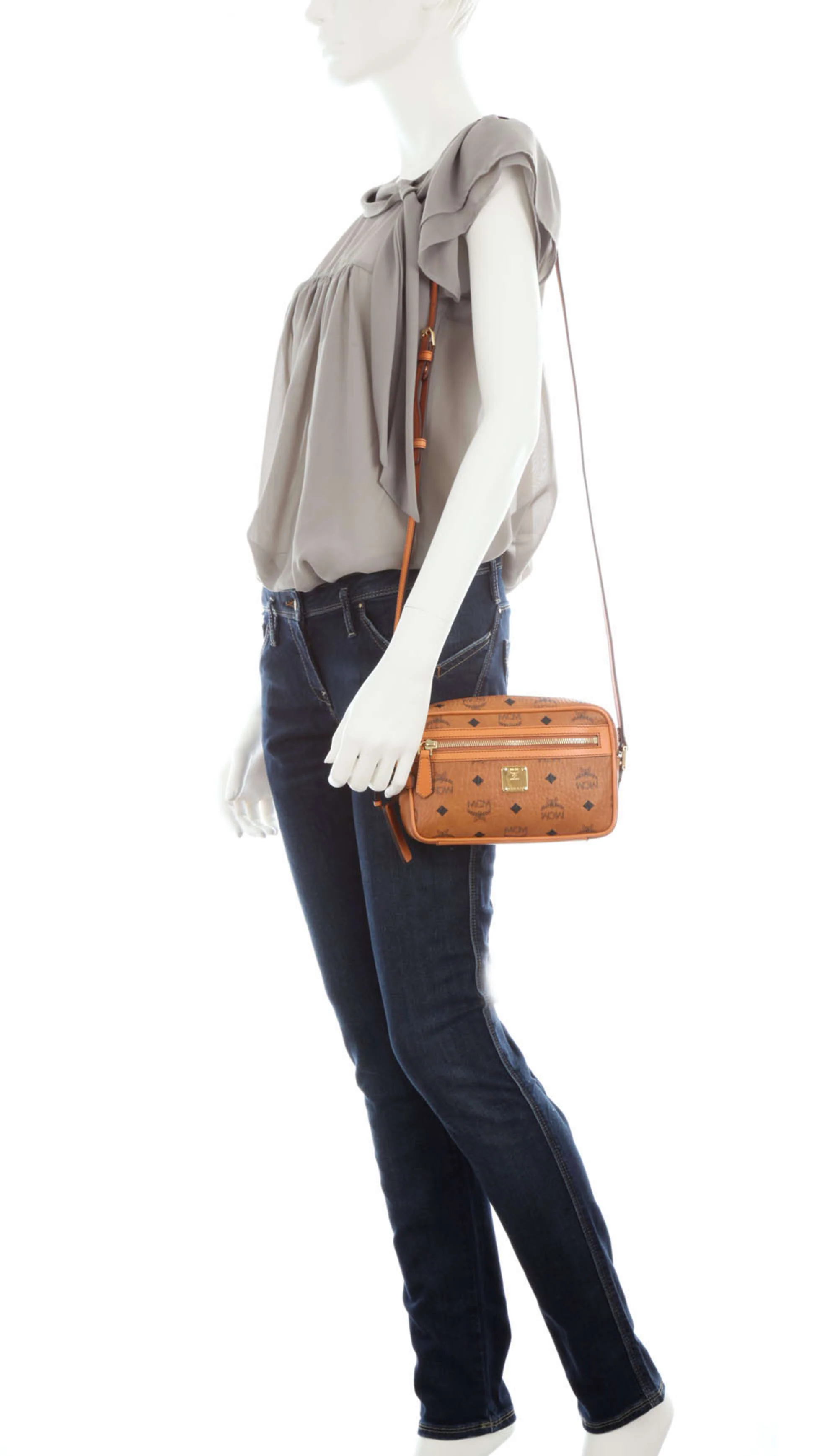 MCM Schoudertas cognac - Image 6