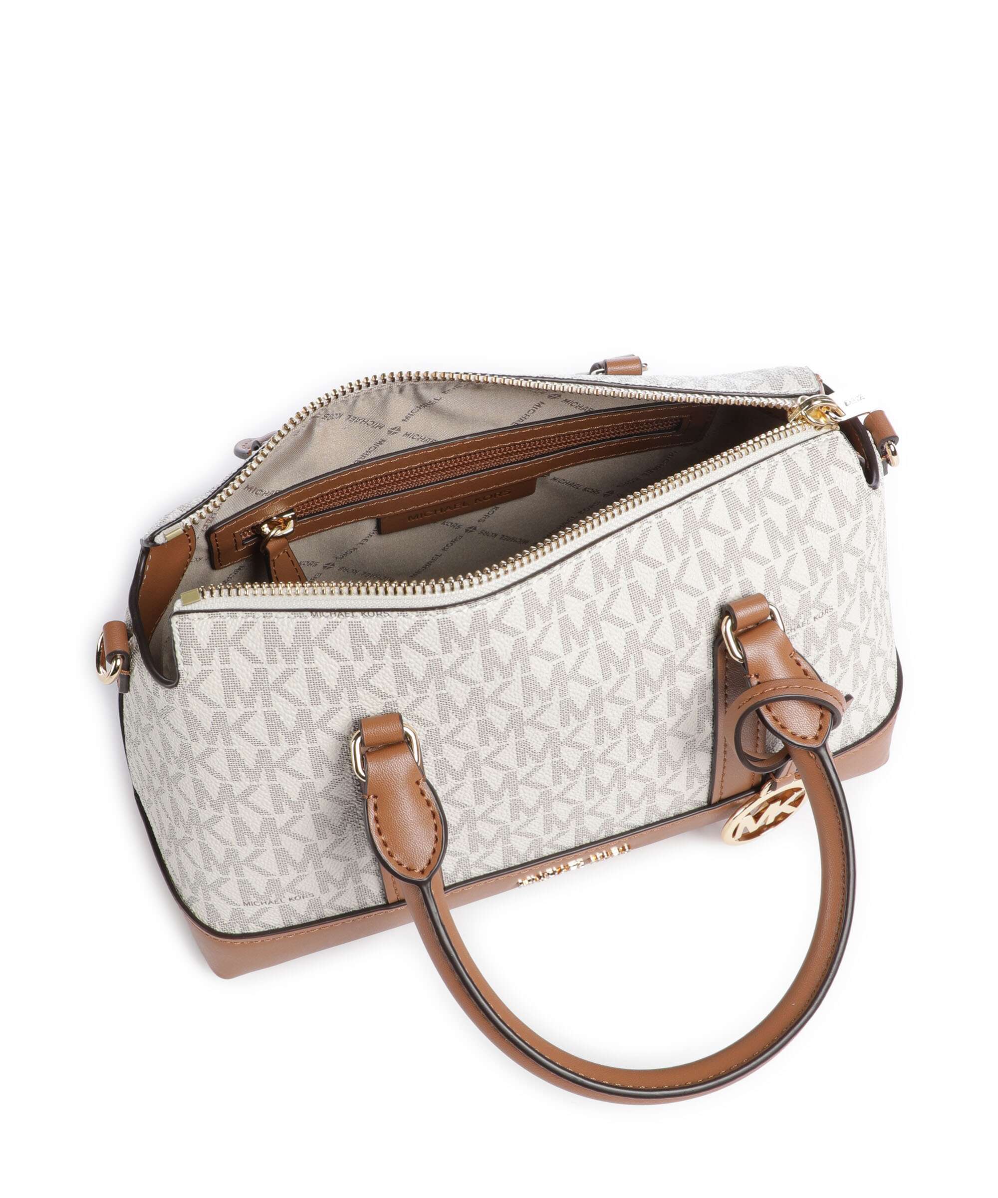 Michael Kors Andie Small Handtas vanilla/acorn - Image 6