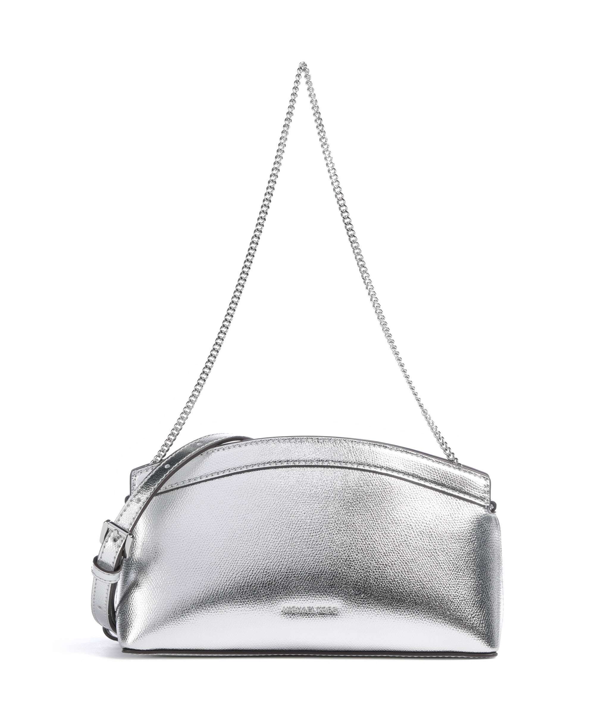 Michael Kors Athena Dome Chain Small Schoudertas silver
