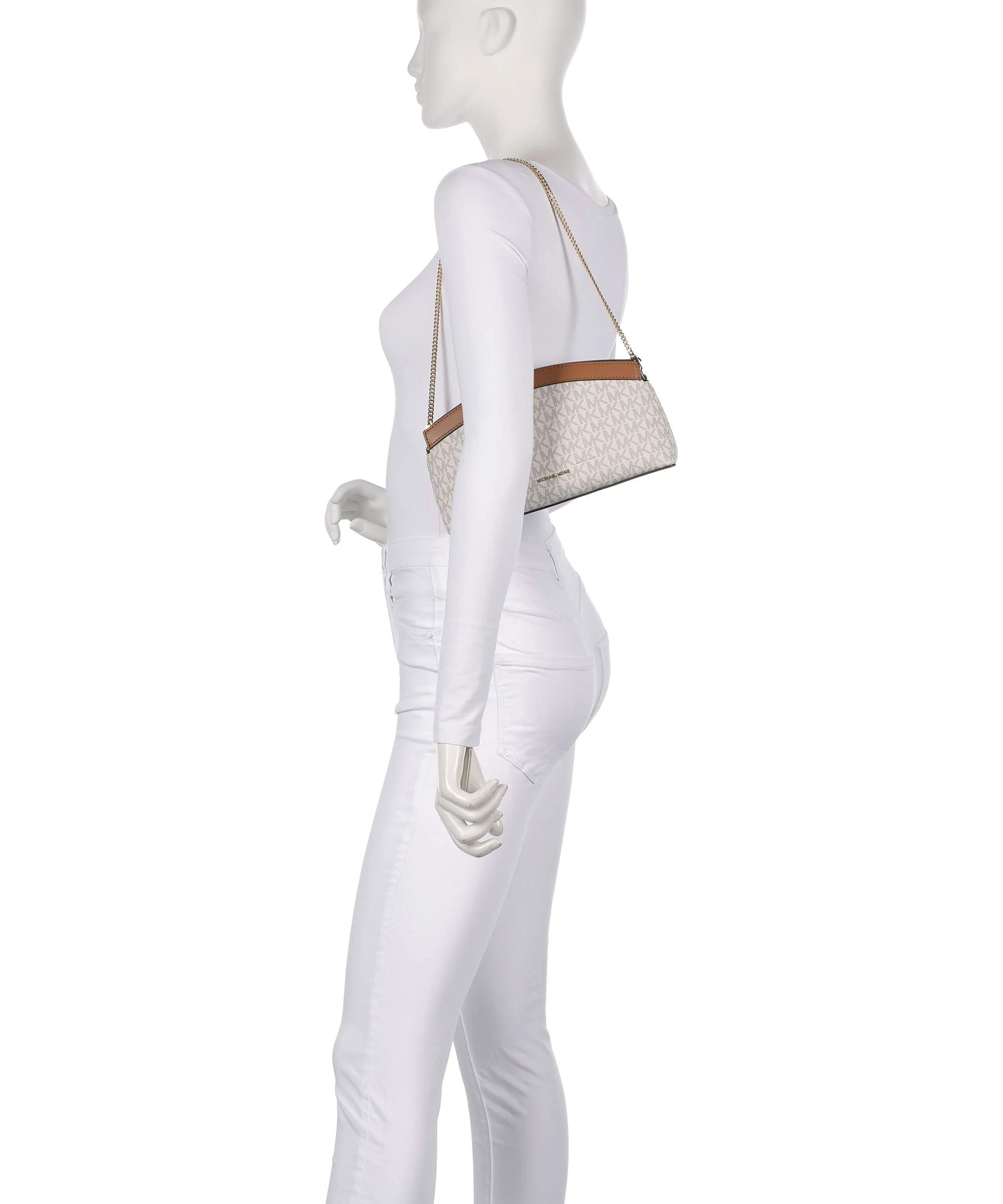 Michael Kors Athena Small Schoudertas vanilla/acorn - Image 3