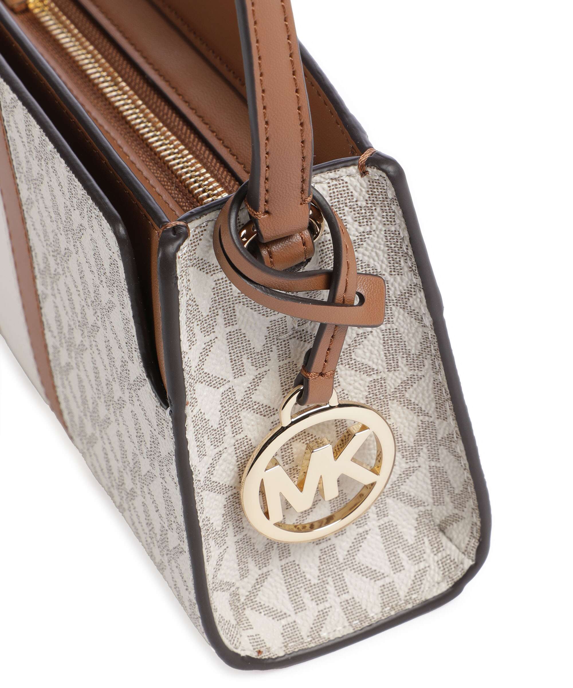 Michael Kors Becca Small Crossbody tas vanilla/acorn - Image 4