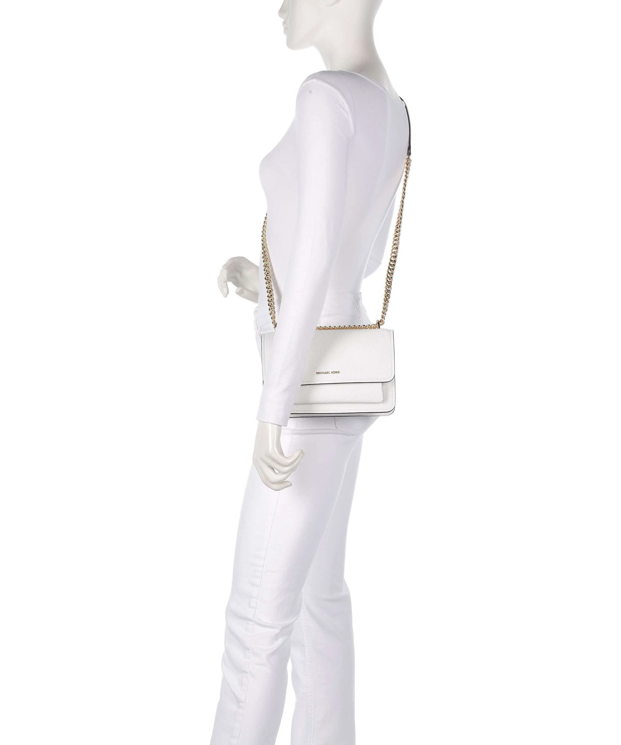 Michael Kors Claire Large Schoudertas optic white - Image 3