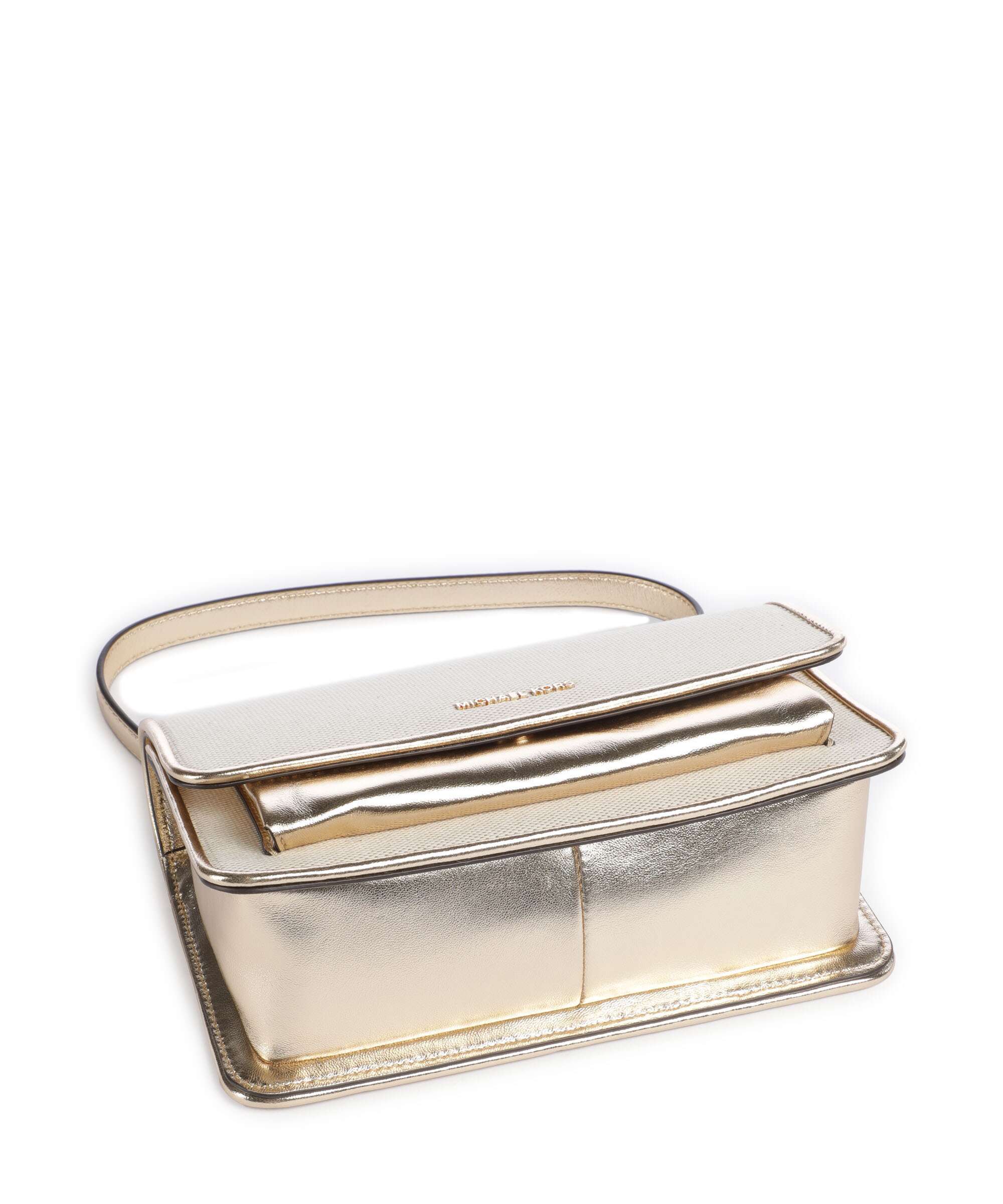 Michael Kors Claire Schoudertas pale gold - Image 6