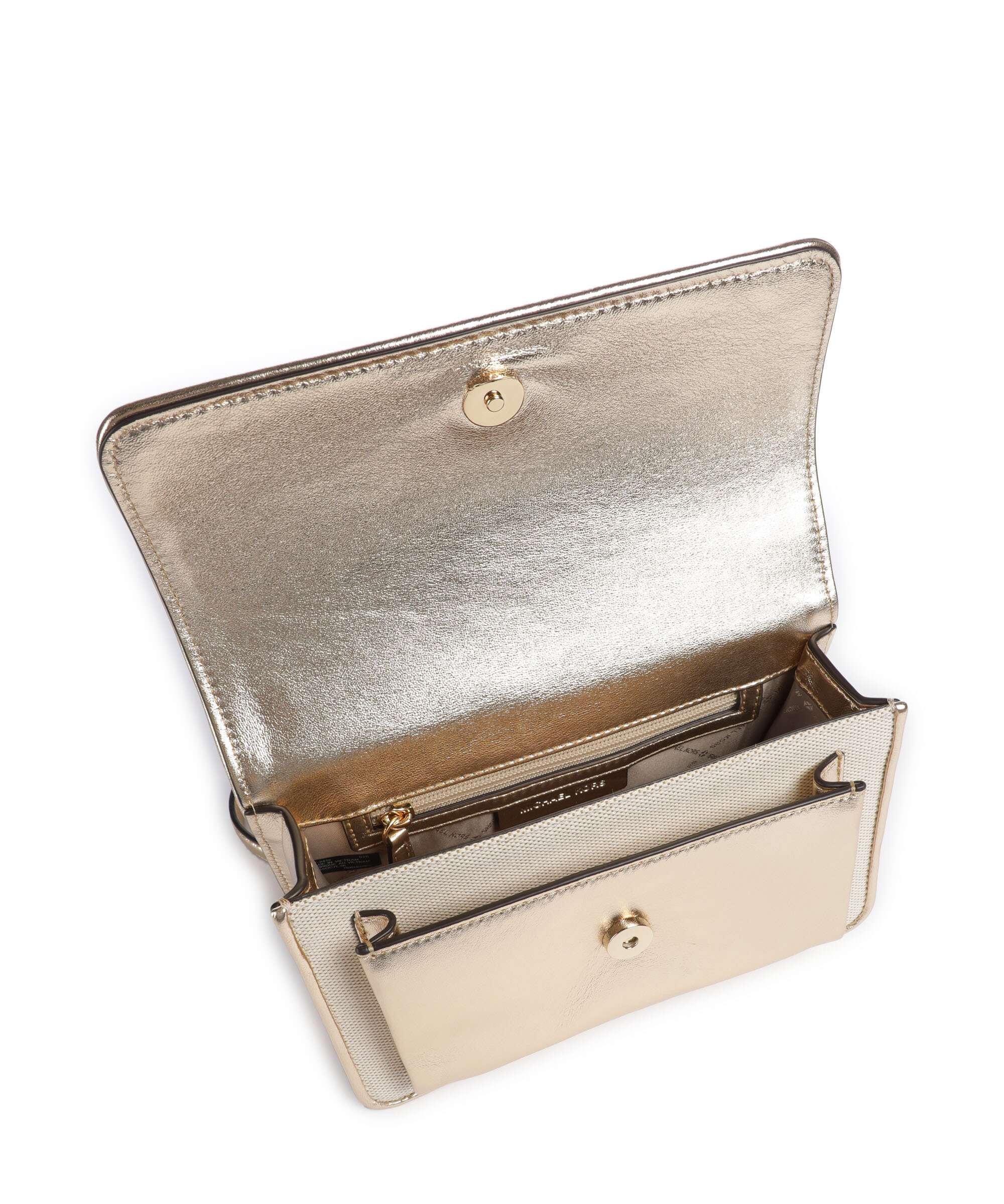Michael Kors Claire Schoudertas pale gold - Image 7
