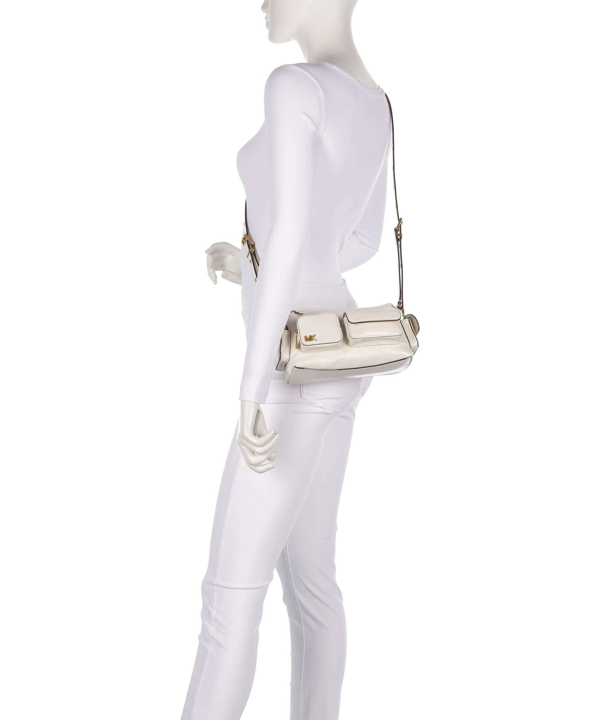 Michael Kors Dakota Small Crossbody tas light cream - Image 3