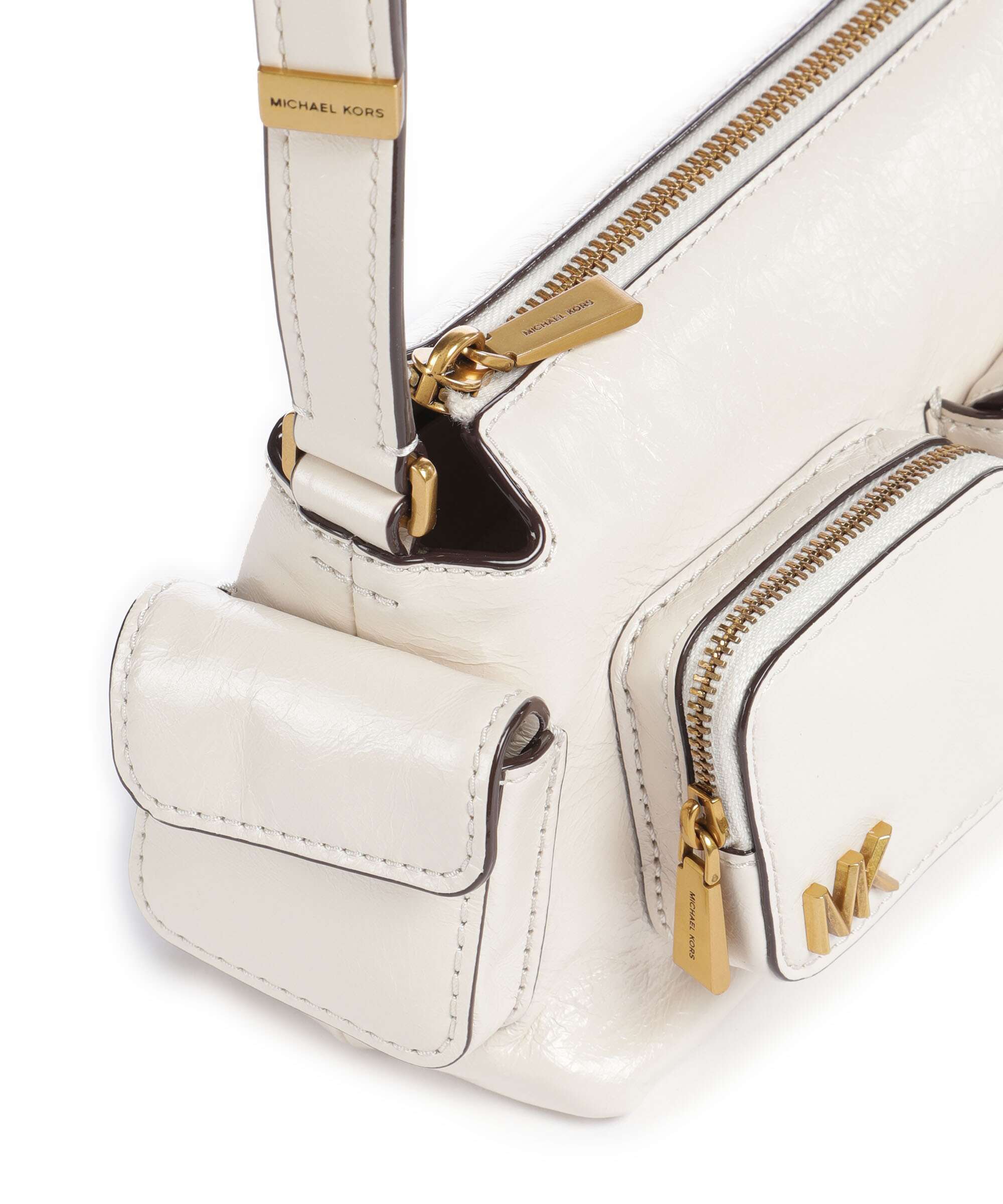 Michael Kors Dakota Small Crossbody tas light cream - Image 4