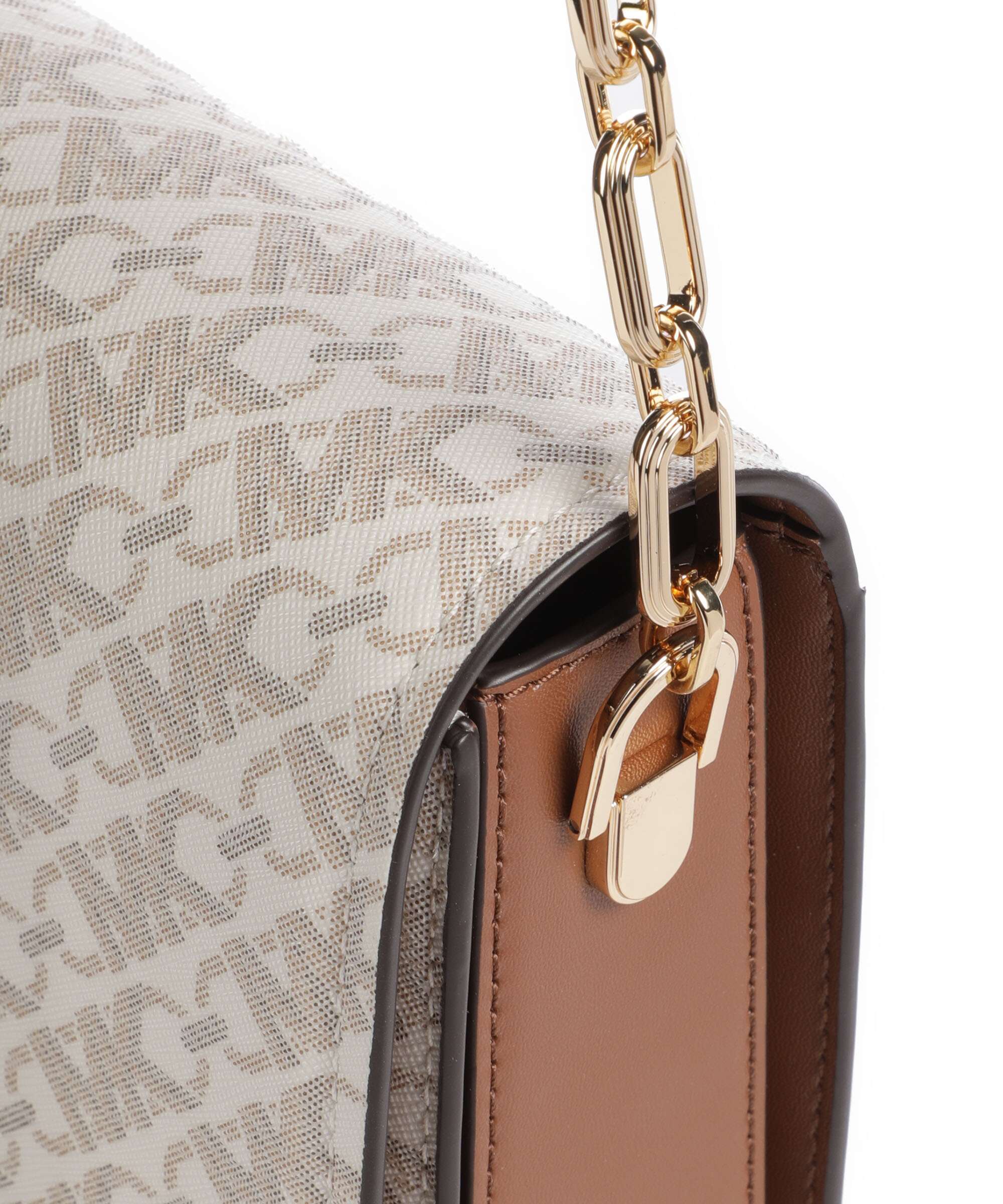 Michael Kors Delancey Crossbody tas vanilla/luggage - Image 4