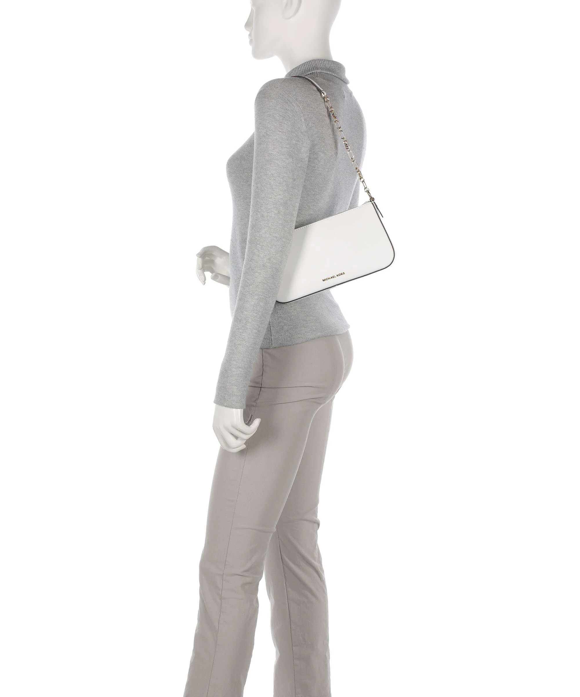 Michael Kors Empire Medium Schoudertas optic white - Image 3