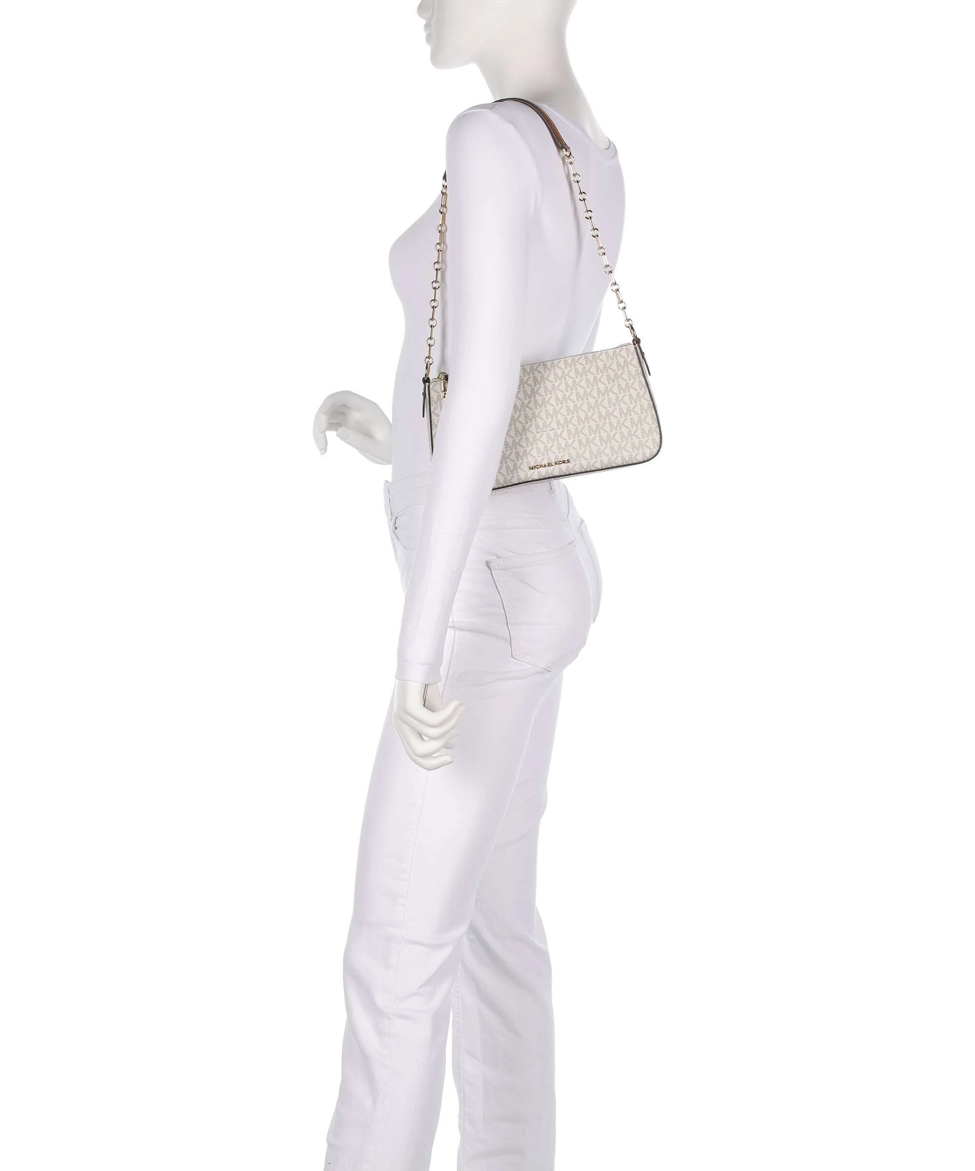 Michael Kors Empire Medium Schoudertas vanilla/acrn - Image 3