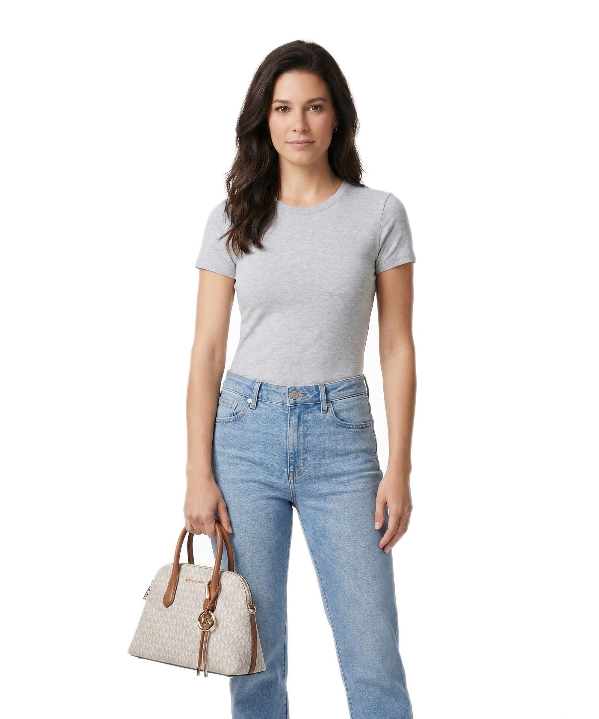 Michael Kors Freddie Medium Handtas vanilla/acorn - Image 3