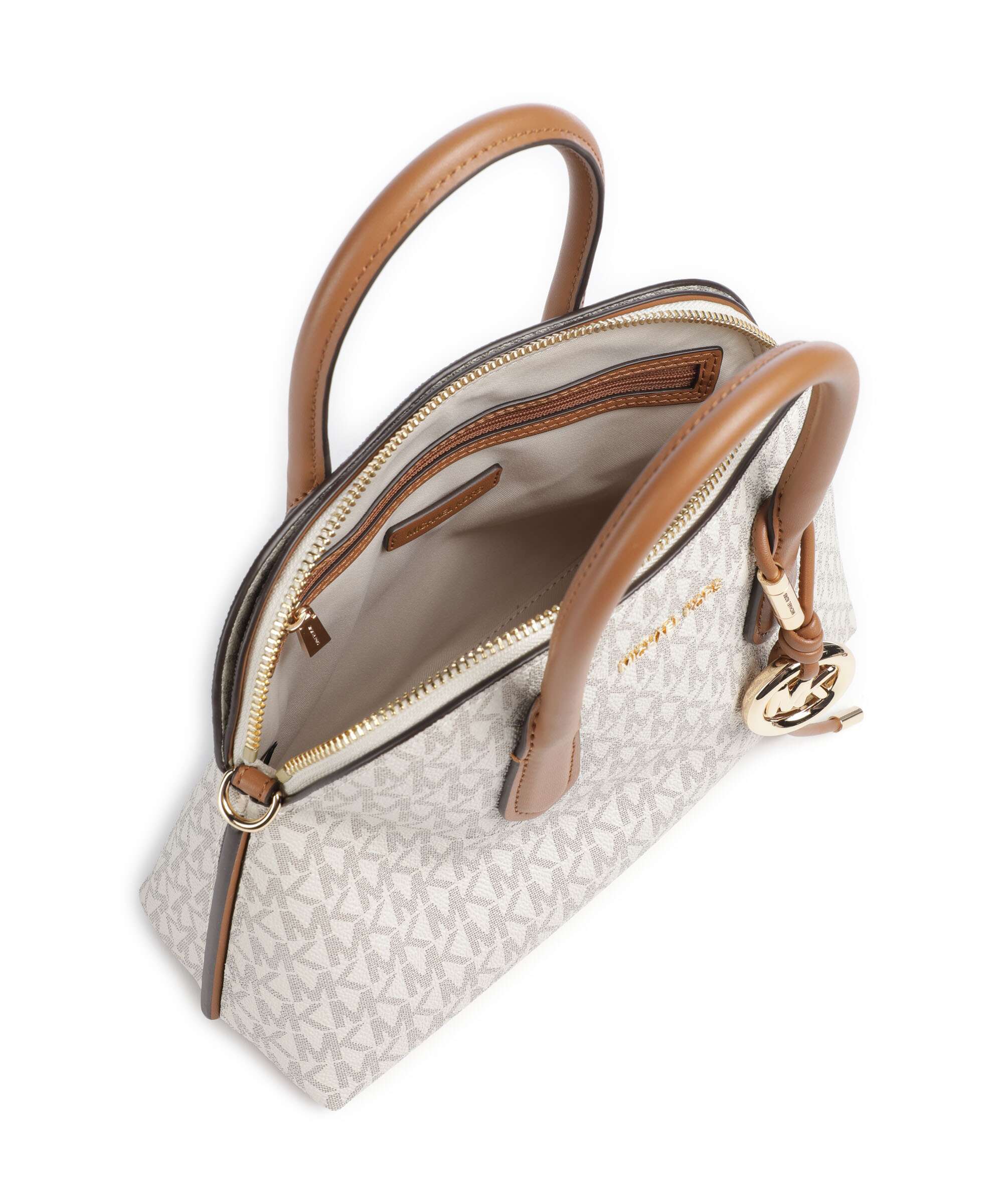 Michael Kors Freddie Medium Handtas vanilla/acorn - Image 6