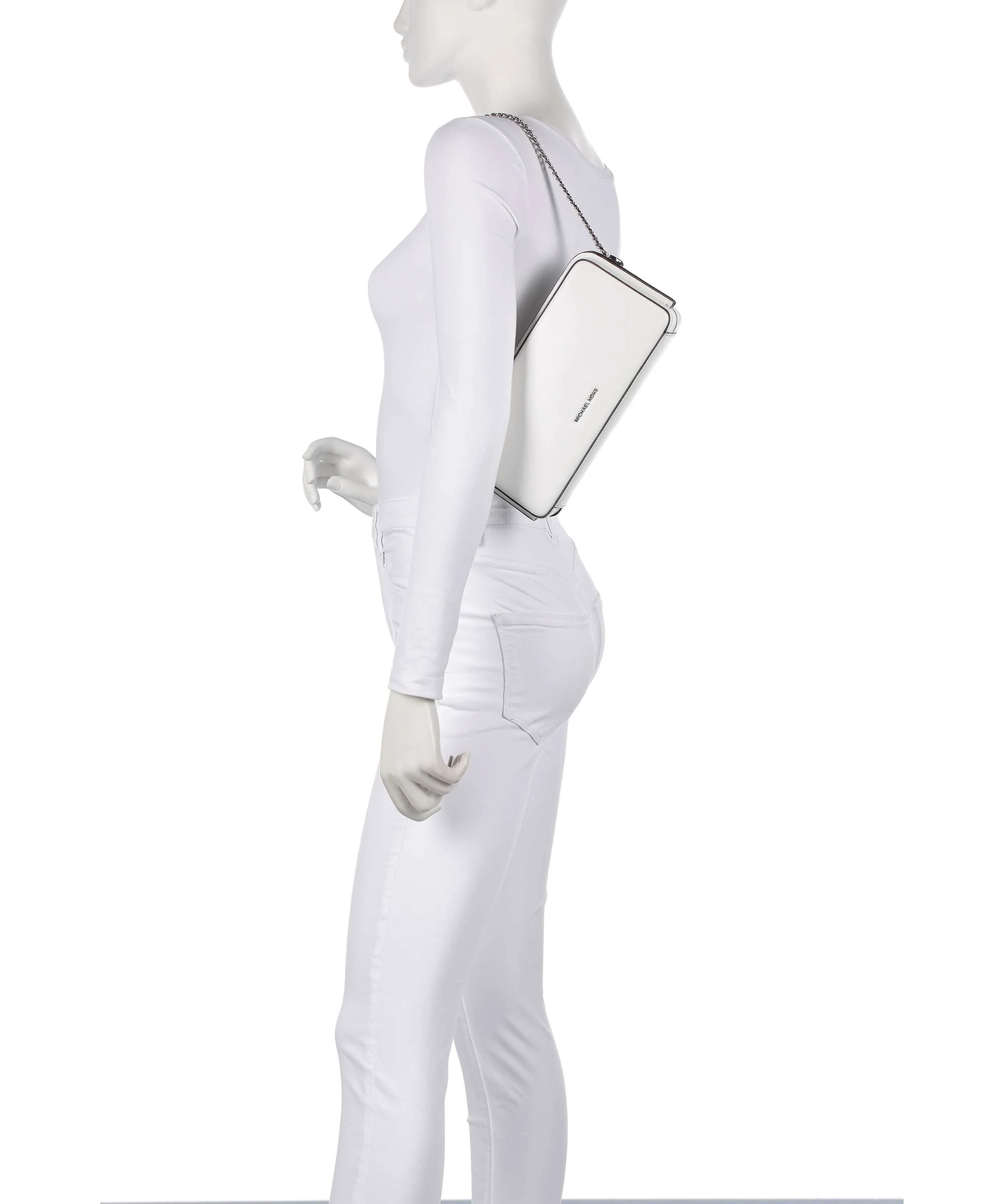 Michael Kors Goldie Schoudertas optic white - Image 3