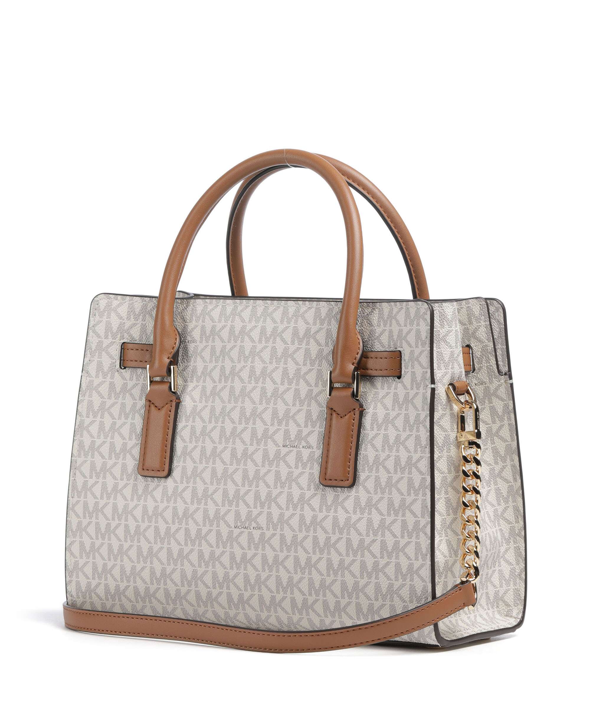Michael Kors Hamilton Moderne Small Handtas vanilla/acorn - Image 2