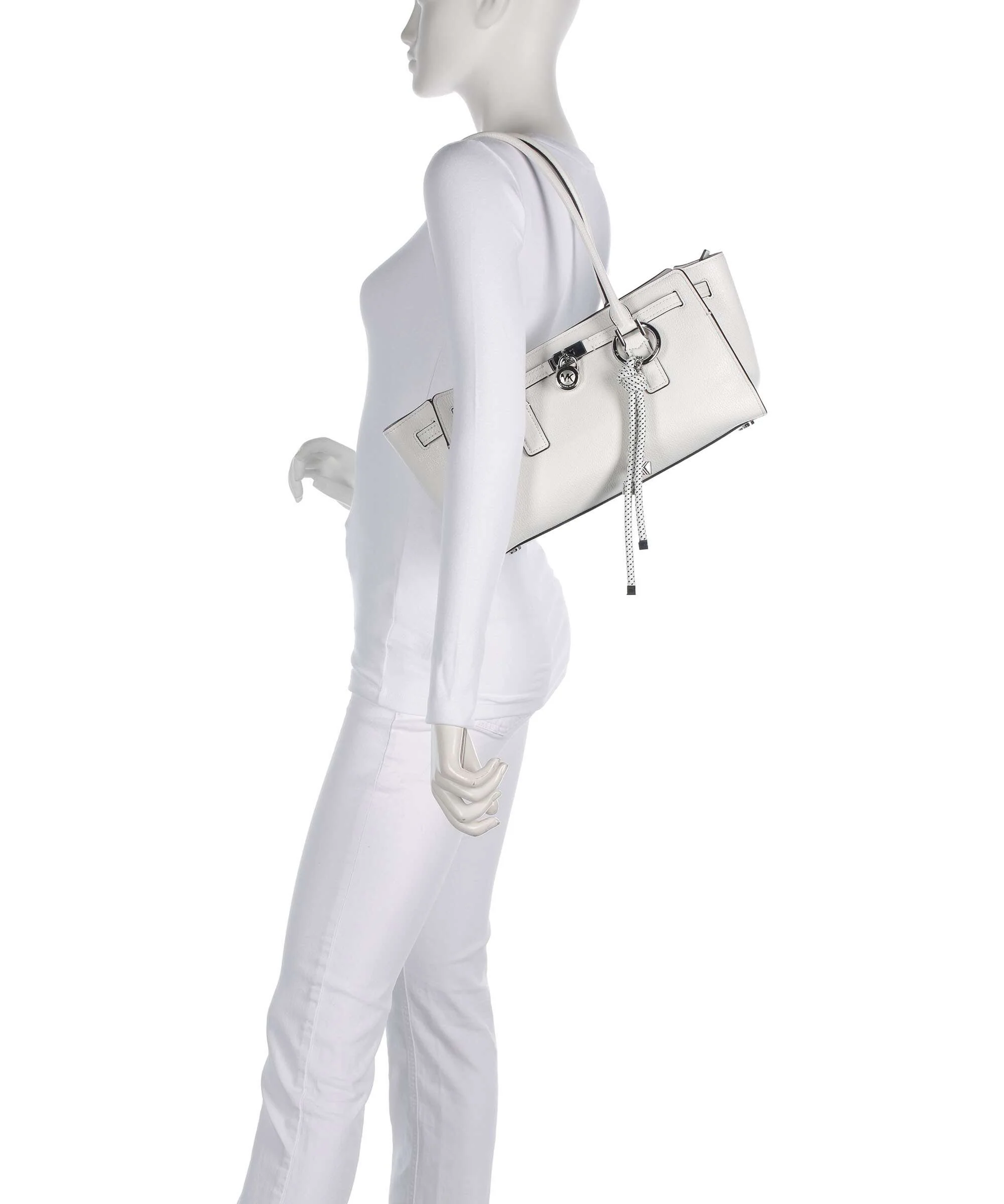 Michael Kors Hamilton Moderne Small Schoudertas optic white - Image 3