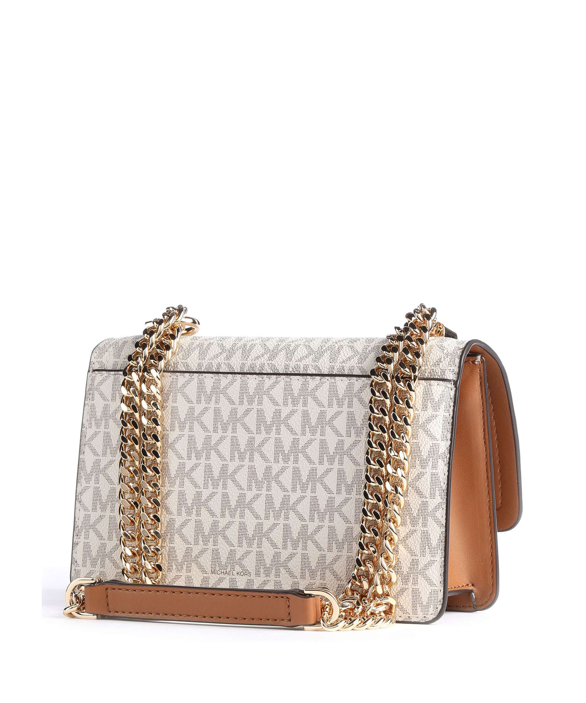 Michael Kors Heather Schoudertas vanilla/acorn - Image 2