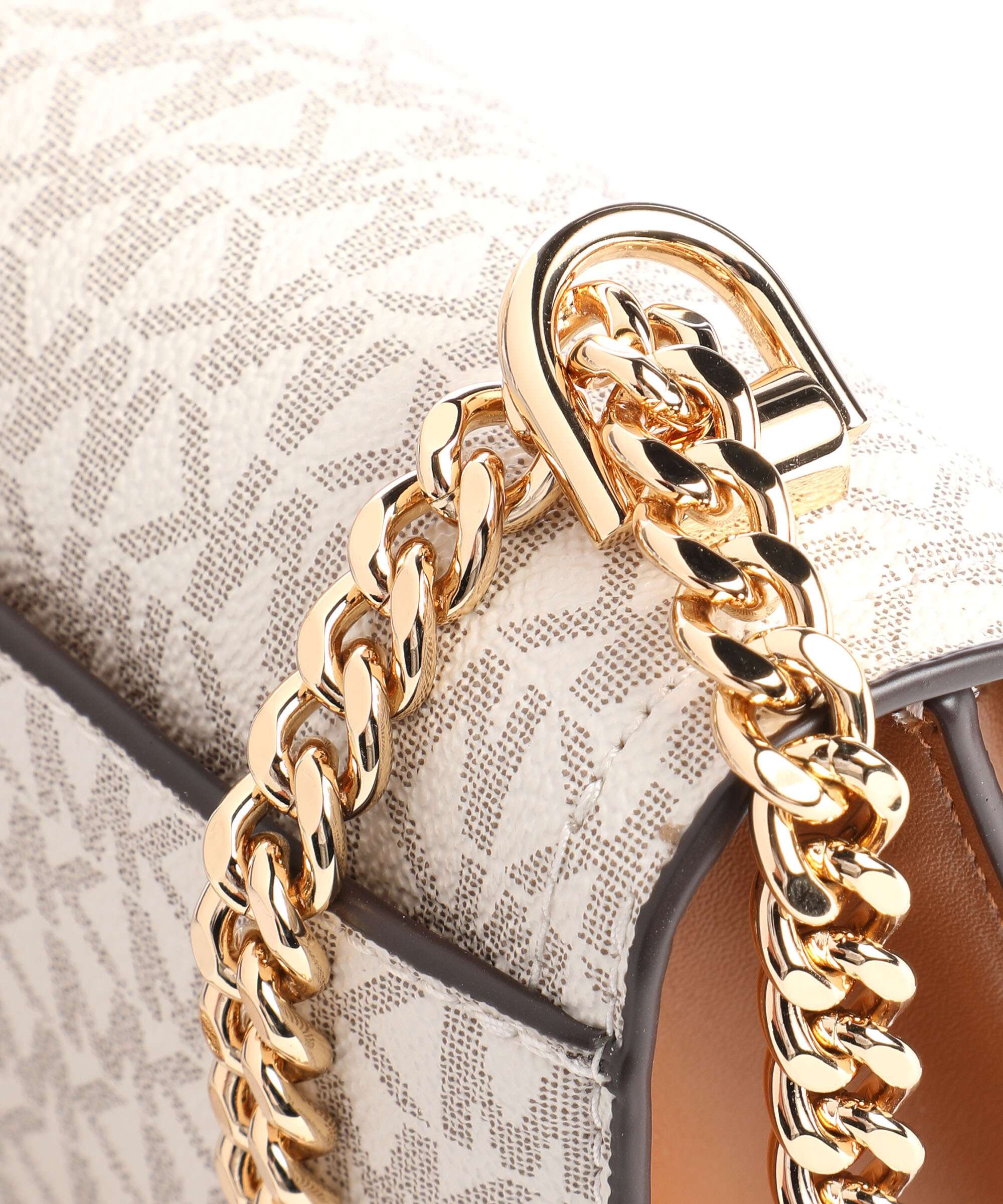Michael Kors Heather Schoudertas vanilla/acorn - Image 5