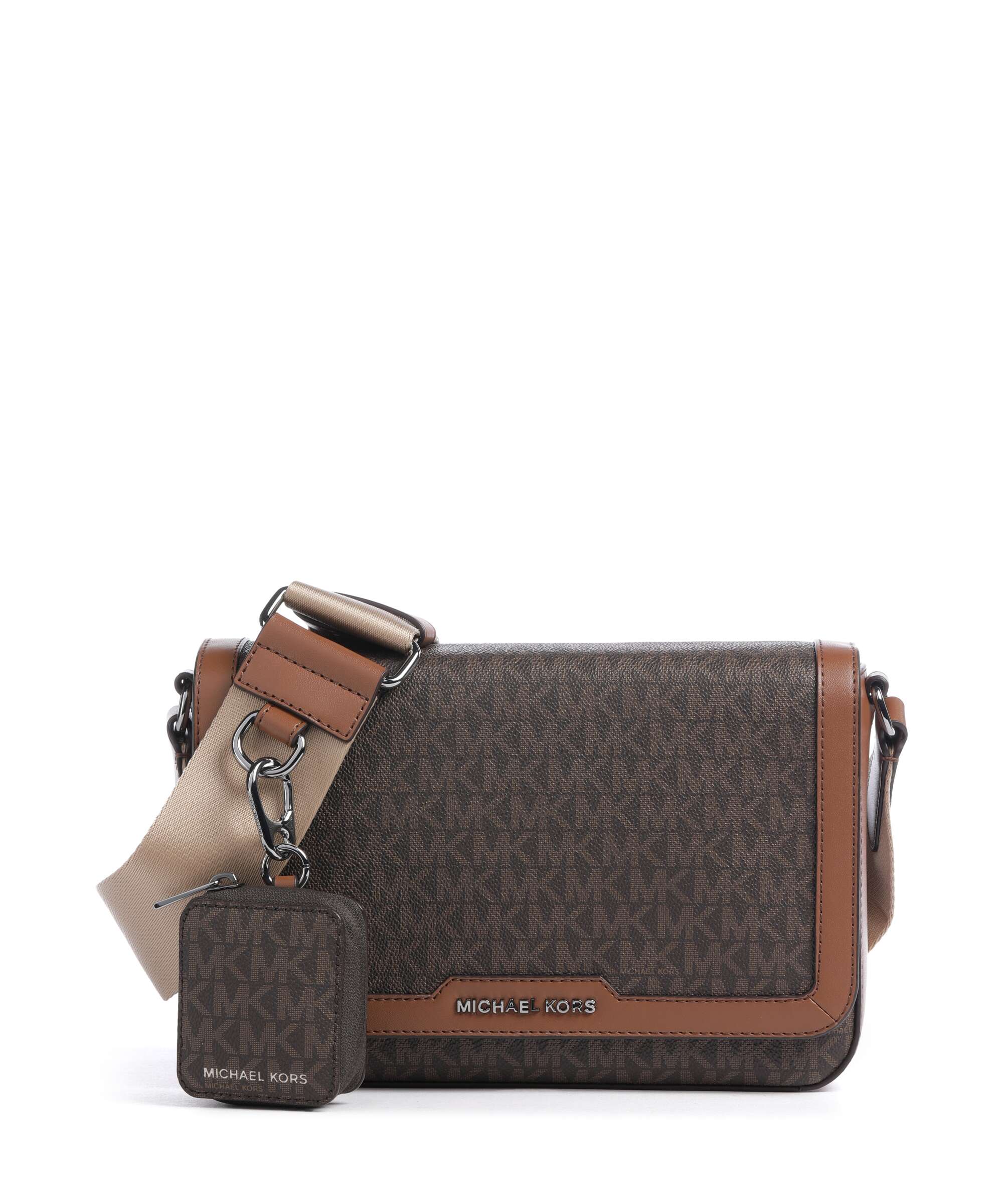 Michael Kors Hudson Crossbody tas brown/luggage