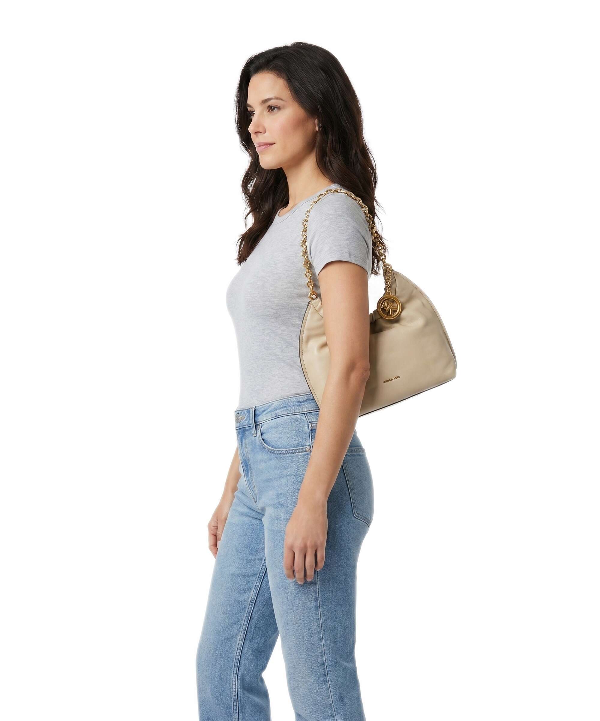 Michael Kors Indie Small Hobo tas khaki - Image 3