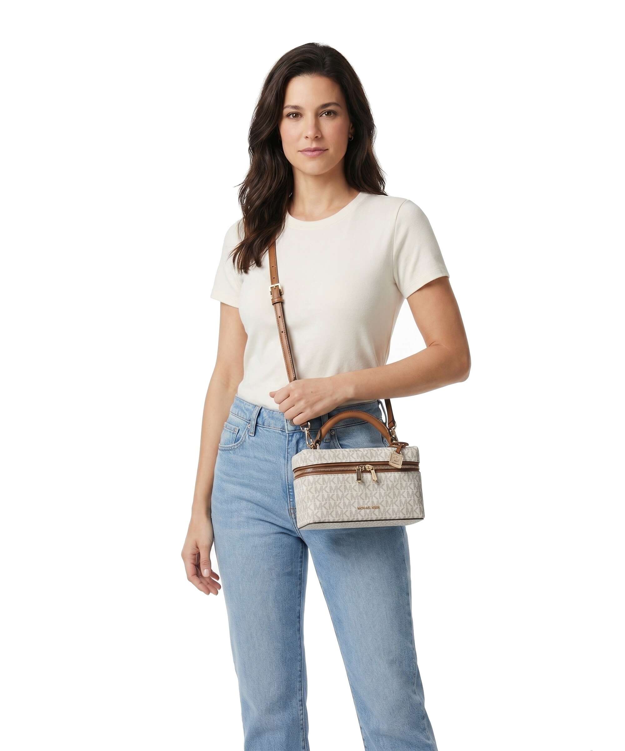 Michael Kors Jana XS Crossbody tas vanilla/acrn - Image 3