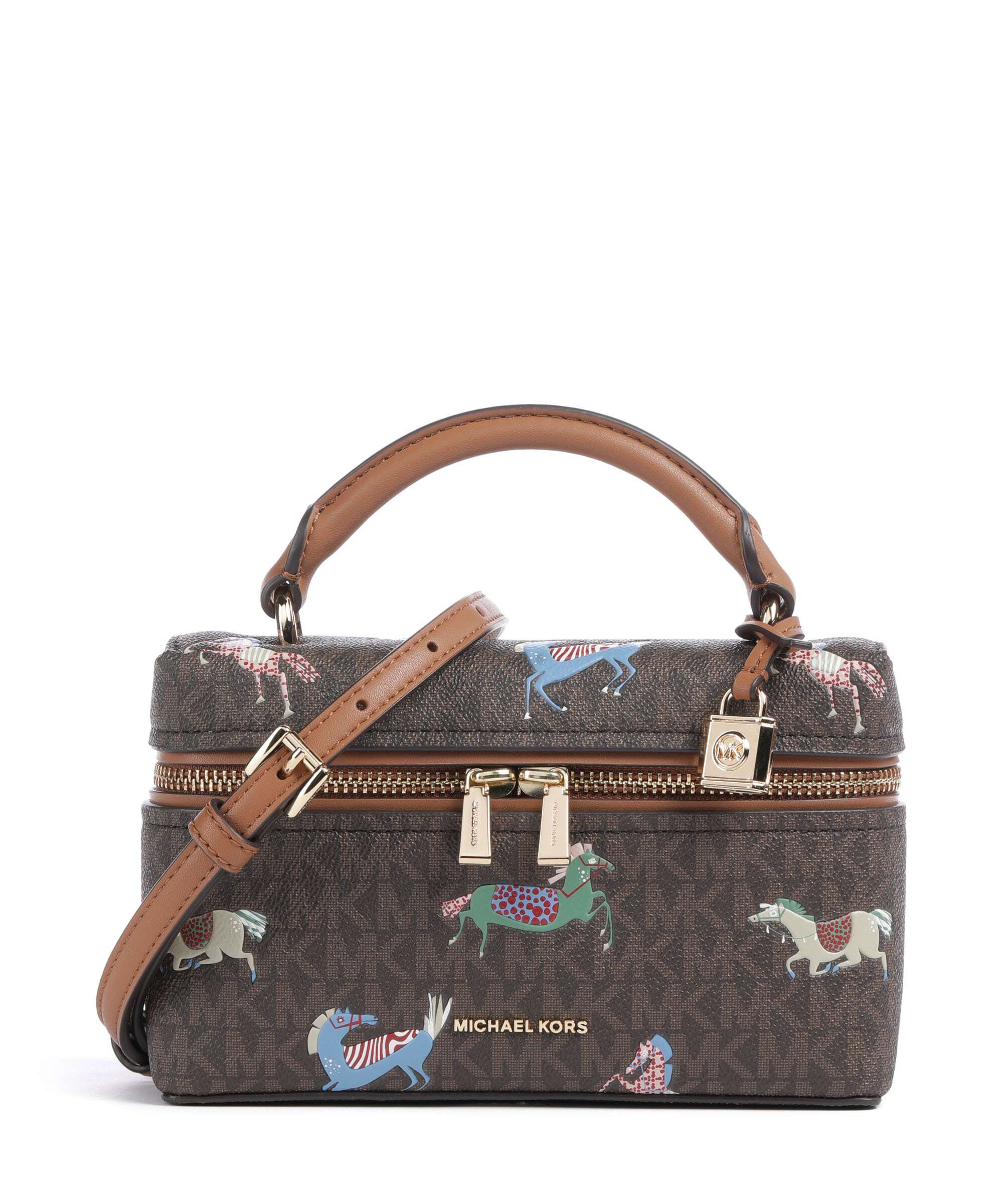 Michael Kors Jana XS Crossbody tas brown/acorn