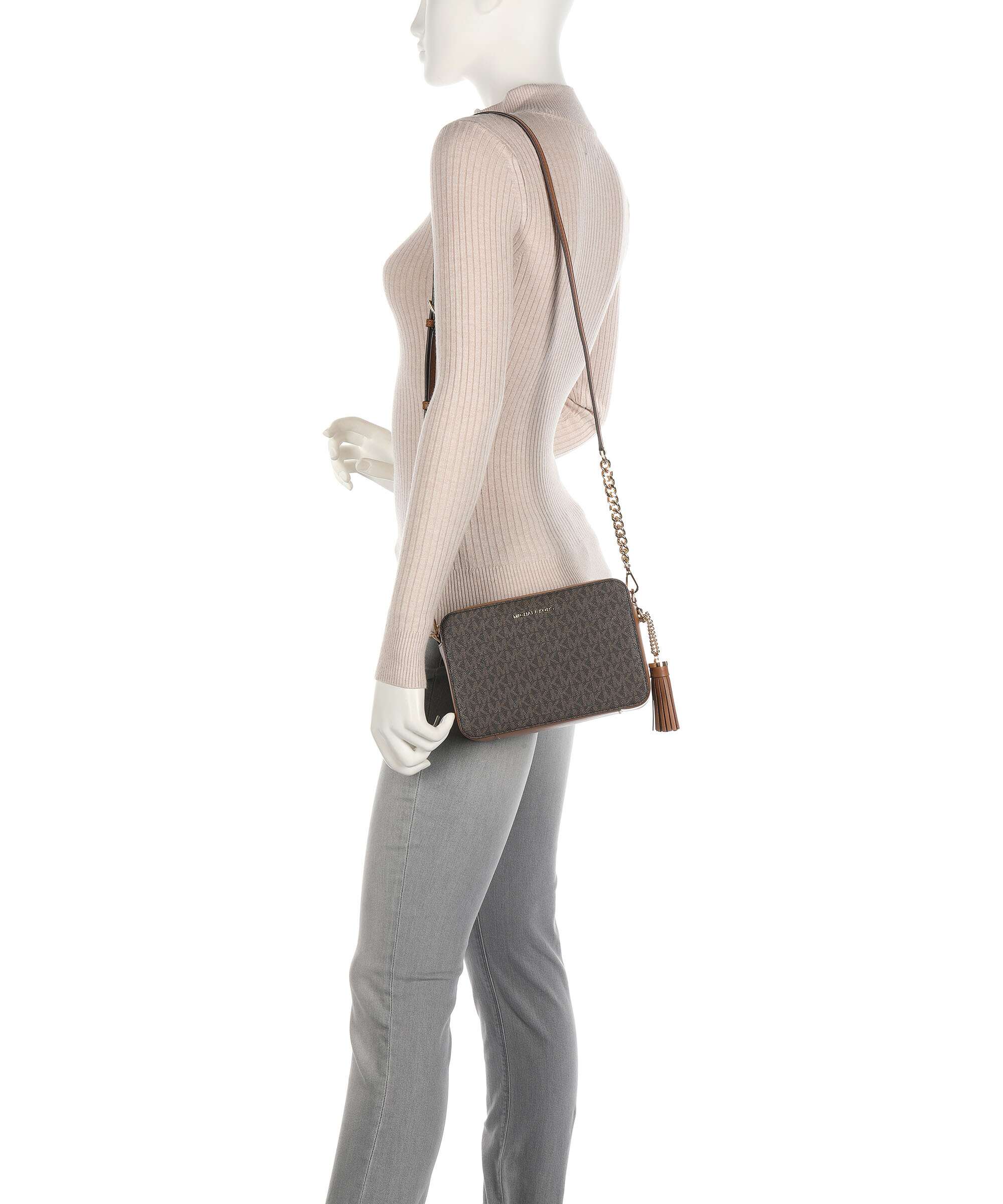 Michael Kors Jet Set Crossbody tas brown - Image 3