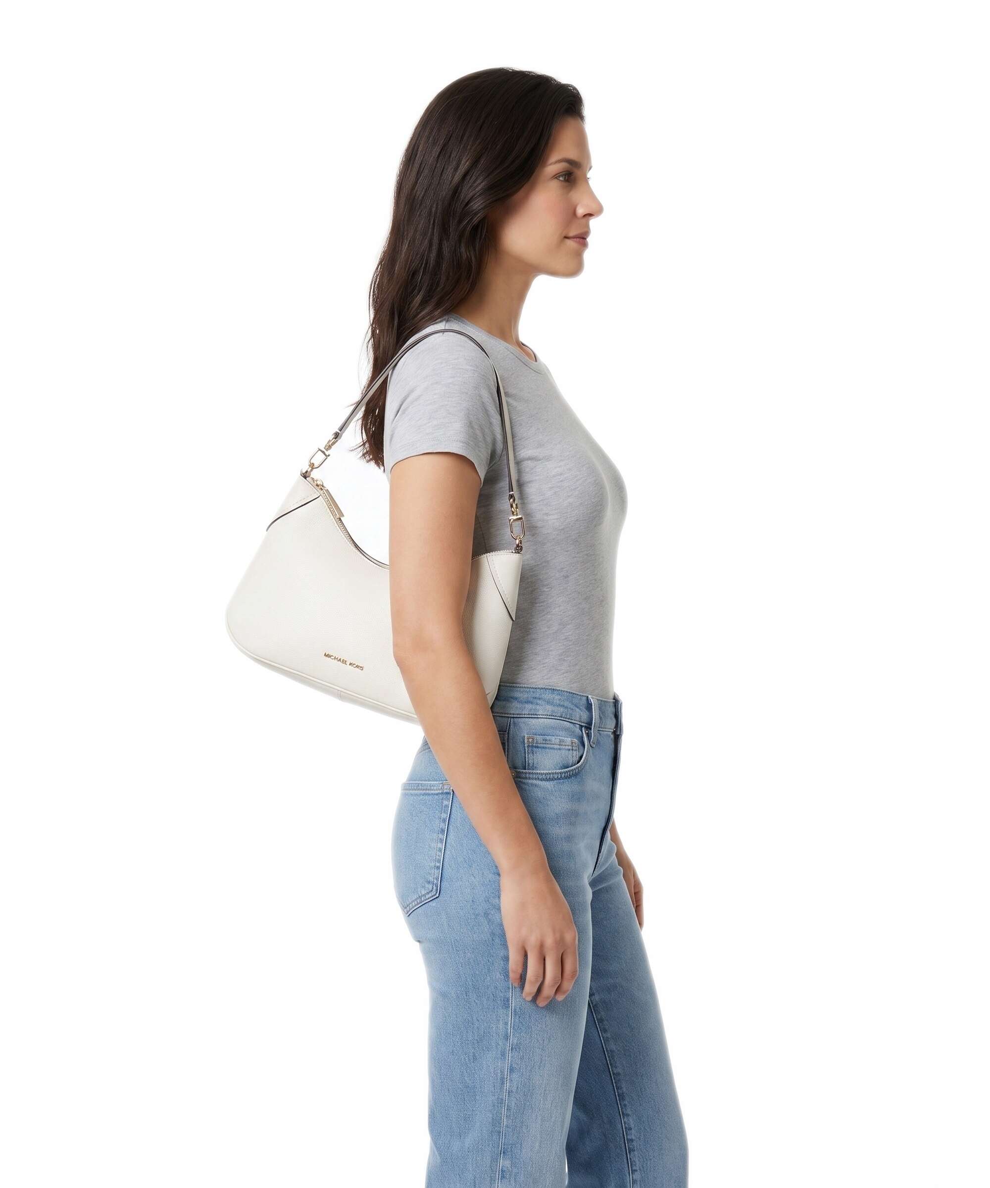 Michael Kors Jet Set Medium Schoudertas eggshell - Image 3