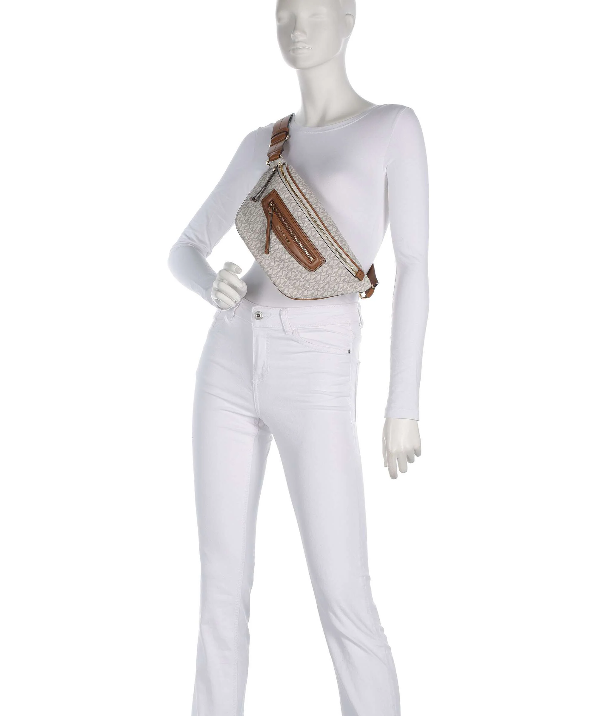 Michael Kors Jet Set Travel Medium Heuptas vanilla/acorn - Image 3