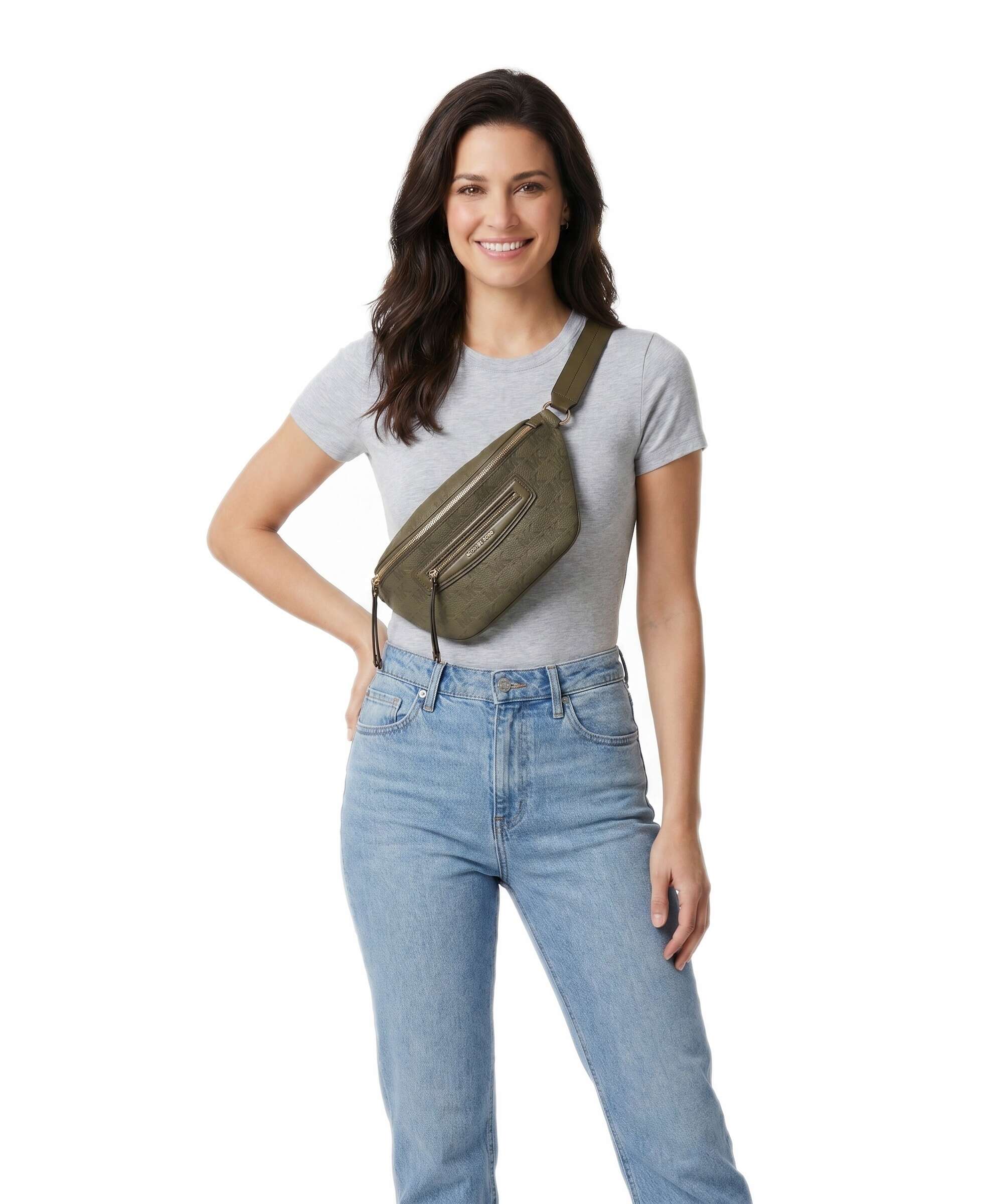 Michael Kors Jet Set Travel Medium Heuptas loden - Image 3