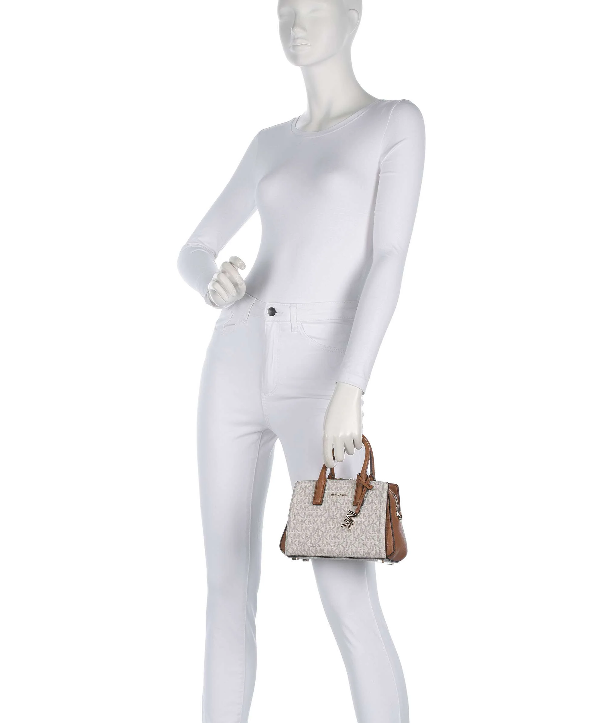 Michael Kors Laila XS Handtas vanilla/acorn - Image 3