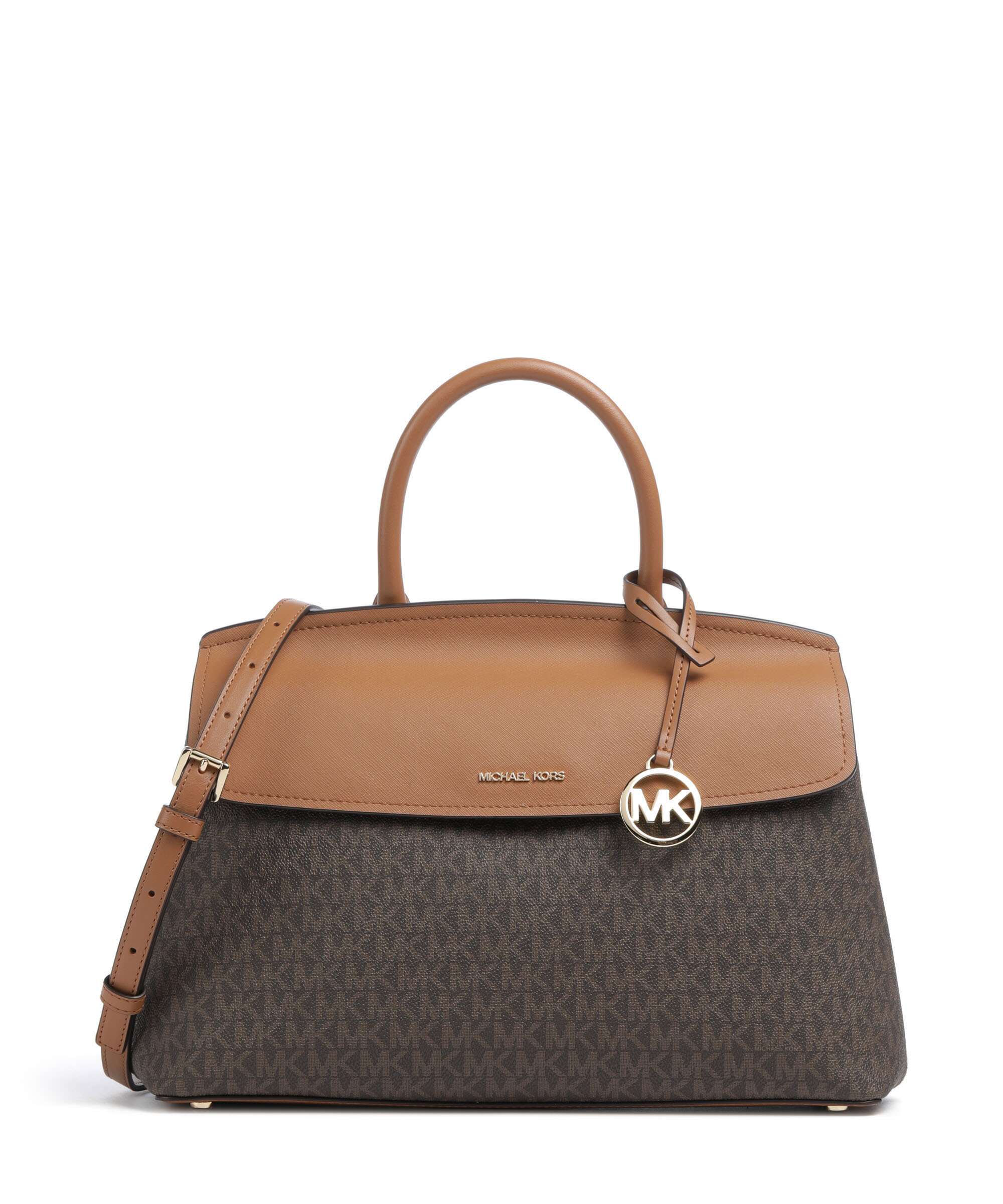 Michael Kors Landry Medium Handtas brown/acorn