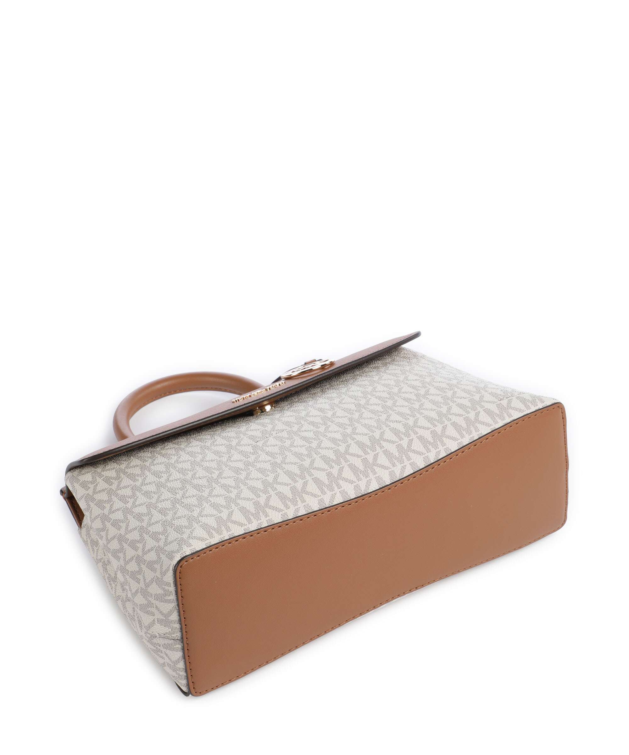 Michael Kors Landry Small Handtas vanilla/acorn - Image 4