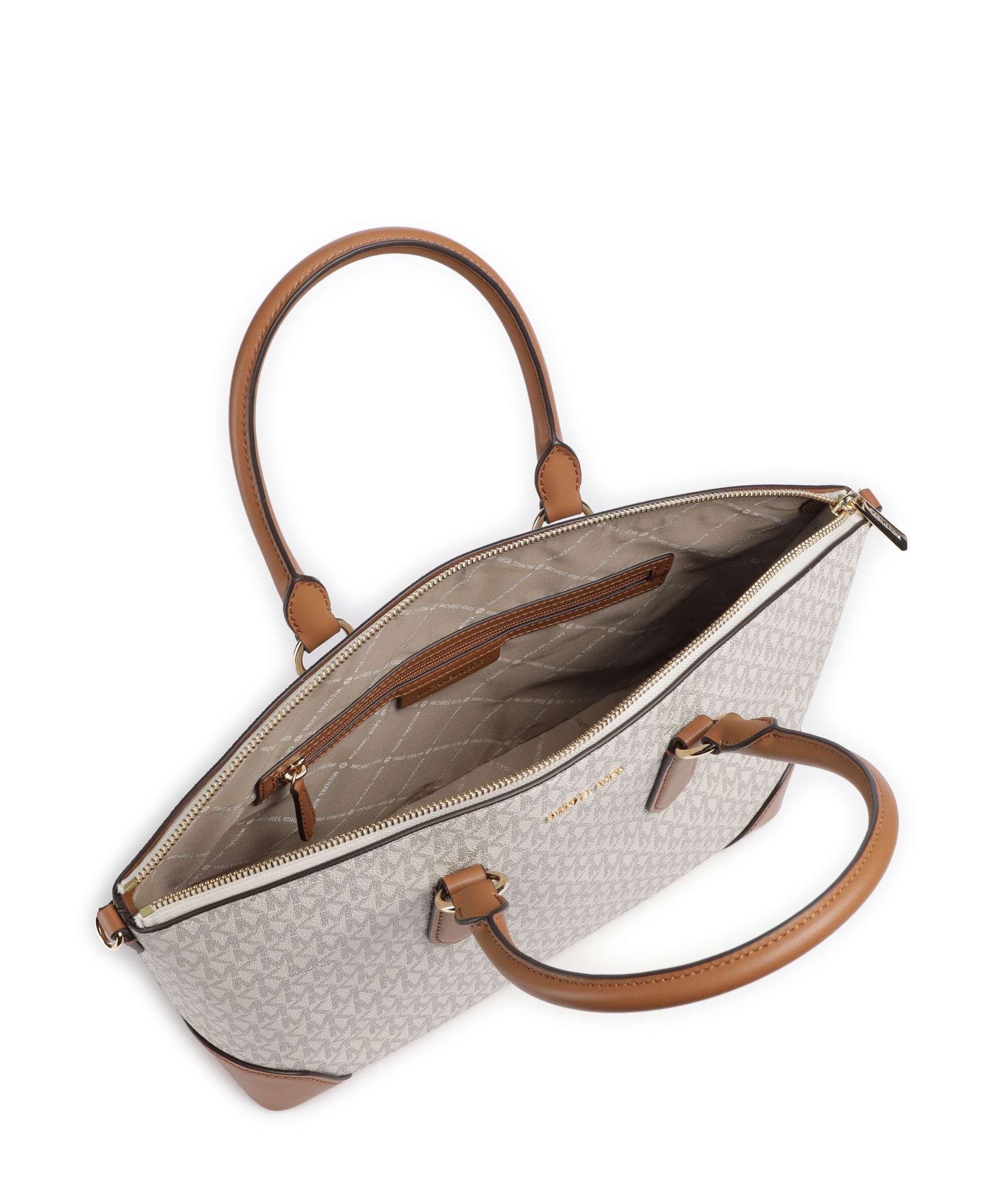 Michael Kors Murphy Large Handtas vanilla/acorn - Image 5