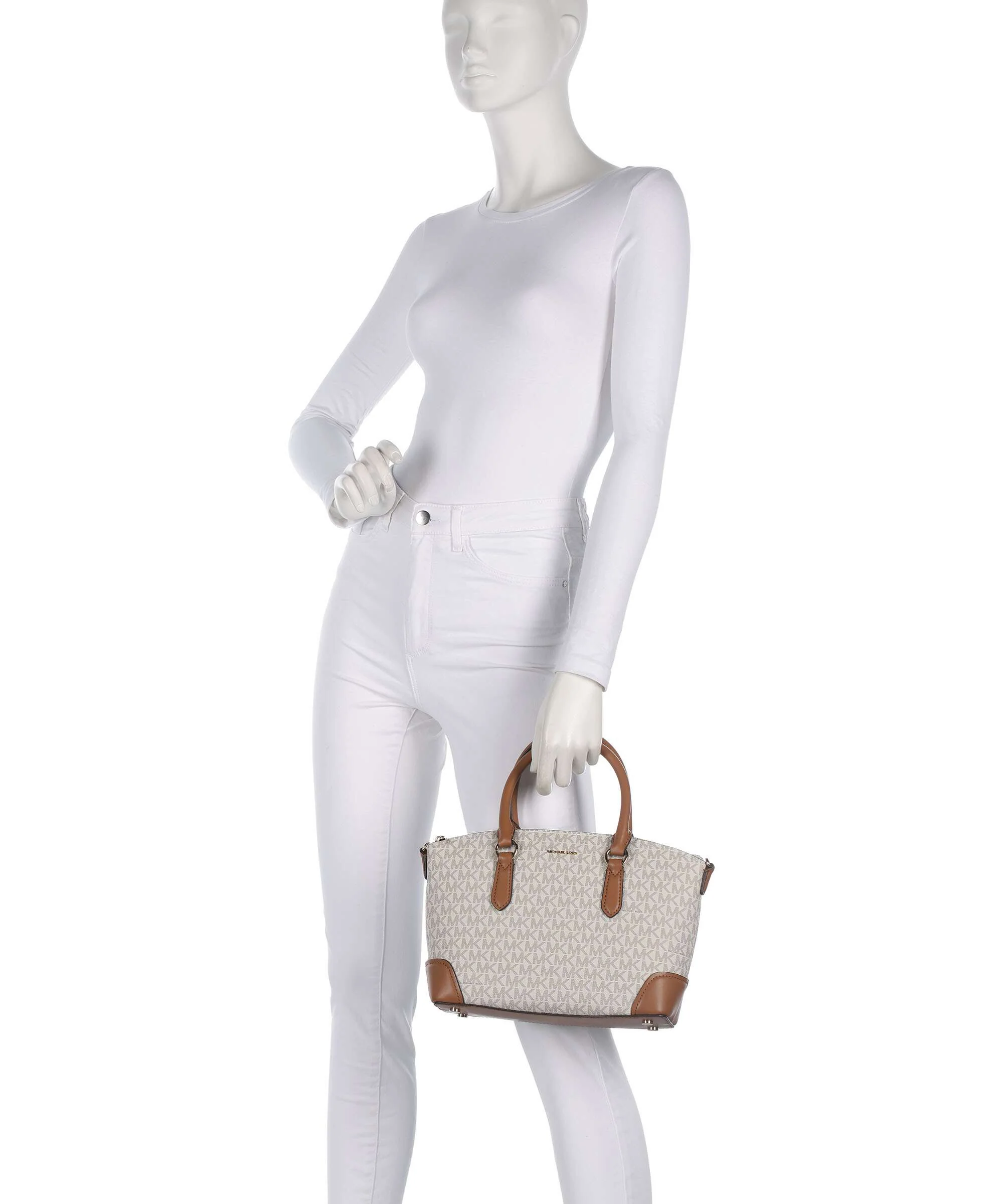 Michael Kors Murphy Medium Handtas vanilla/acorn - Image 3