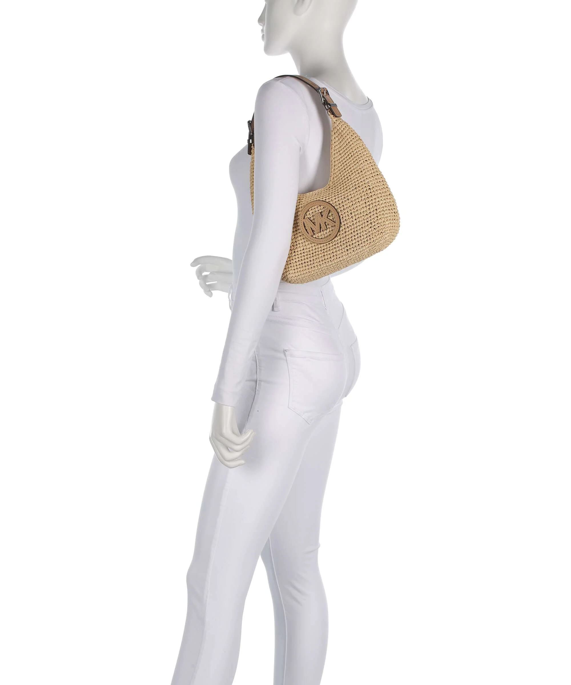 Michael Kors Nolita Small Hobo tas natural/peanut - Image 3