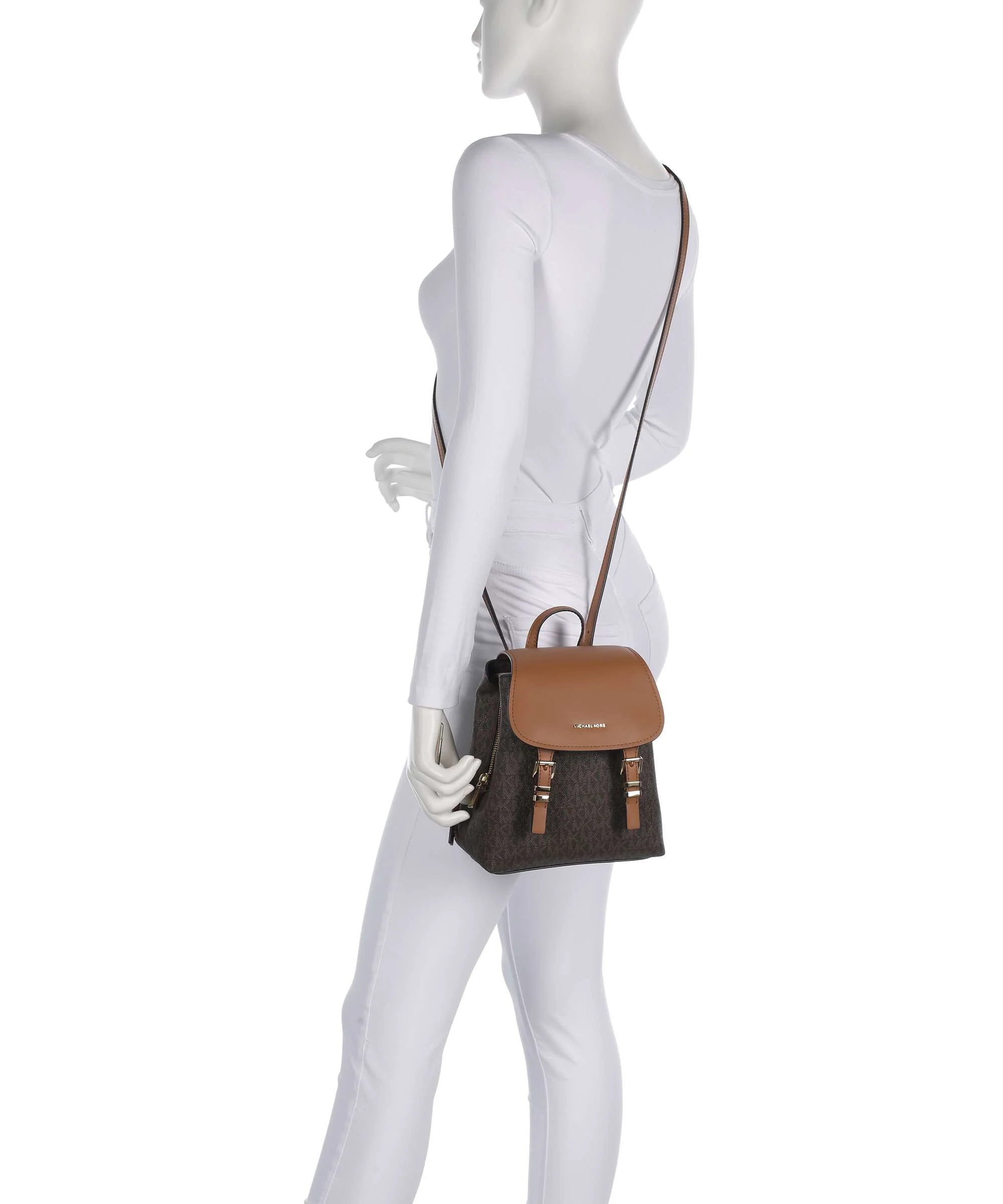 Michael Kors Quinn XS Rugzak-tas brown/acorn - Image 4