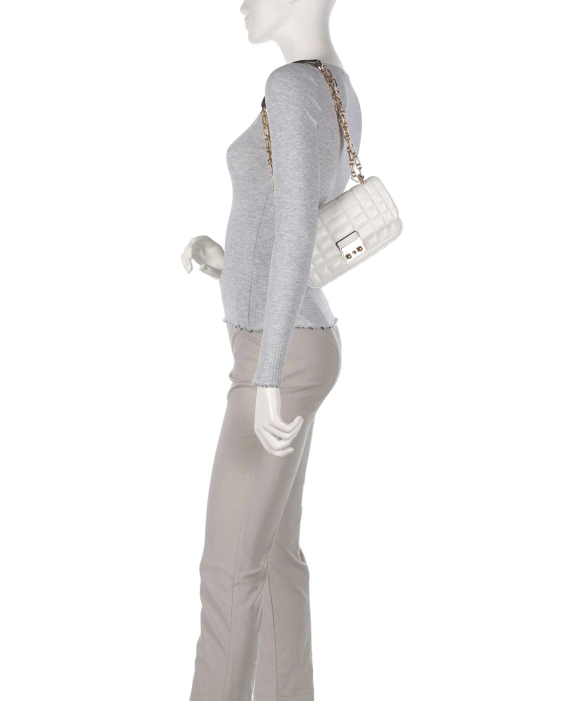 Michael Kors Tribeca Schoudertas optic white - Image 3